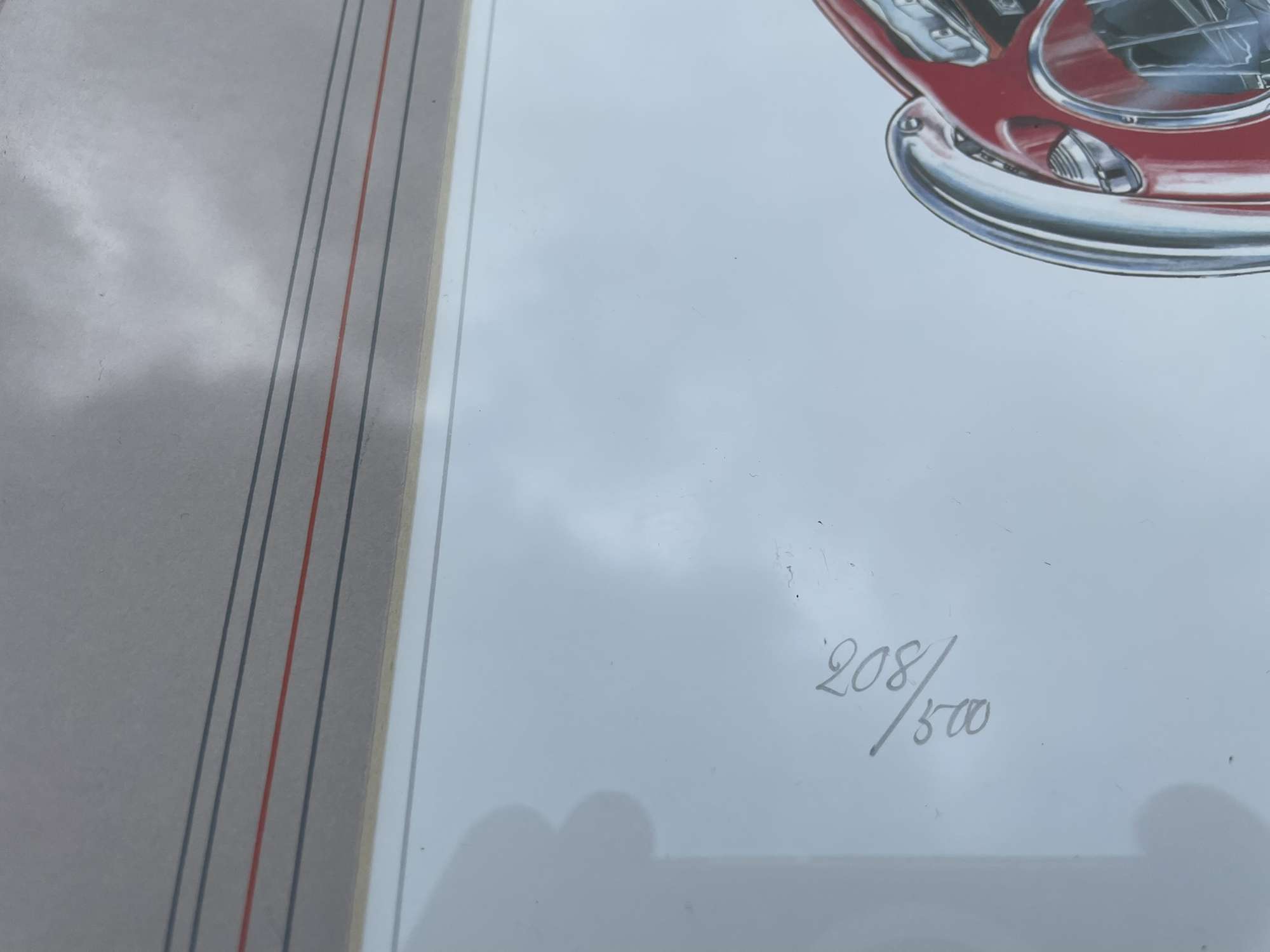 A Mix of 7 Ferrari Road Car Prints-Sold