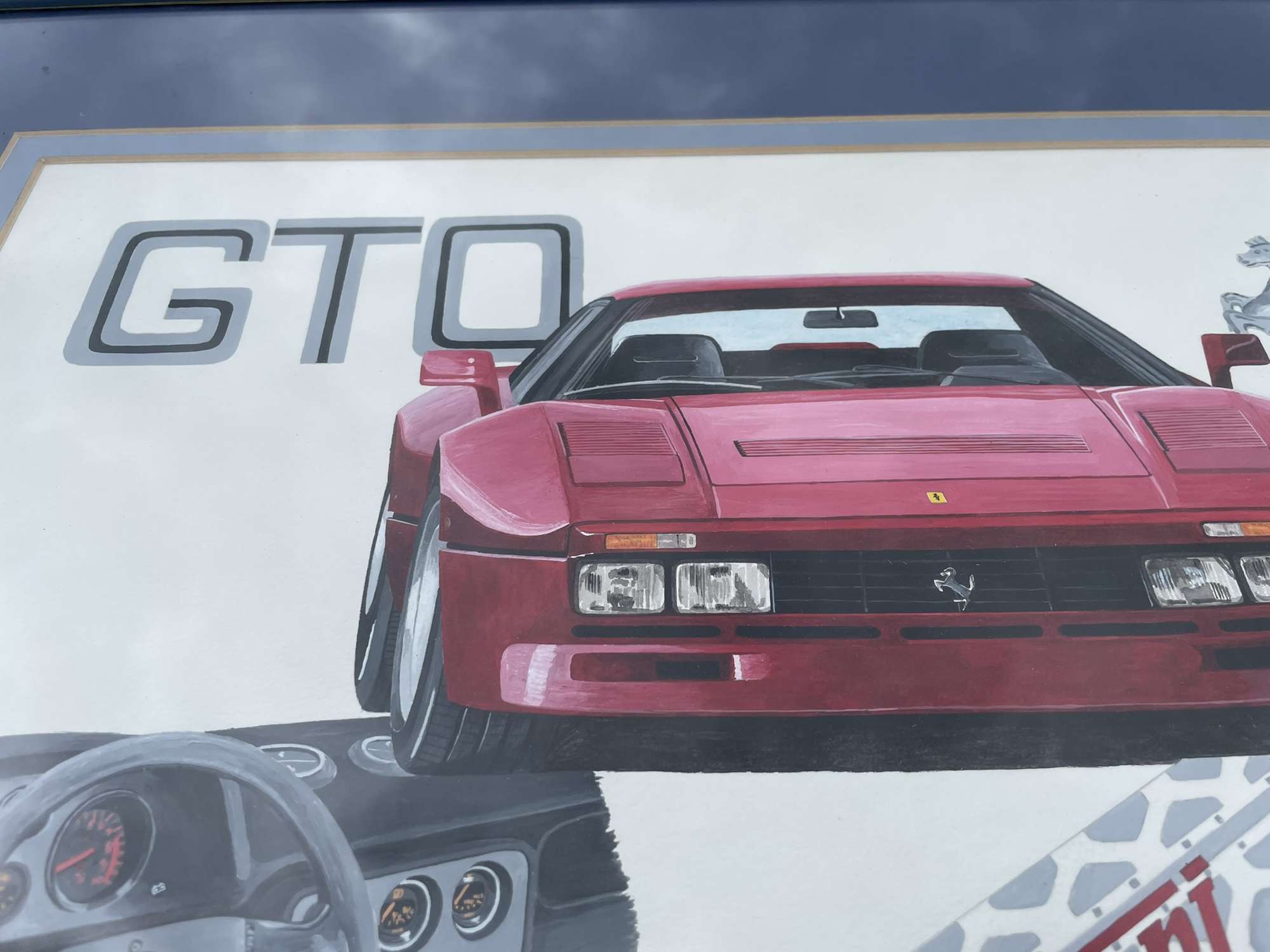 A Mix of 7 Ferrari Road Car Prints-Sold