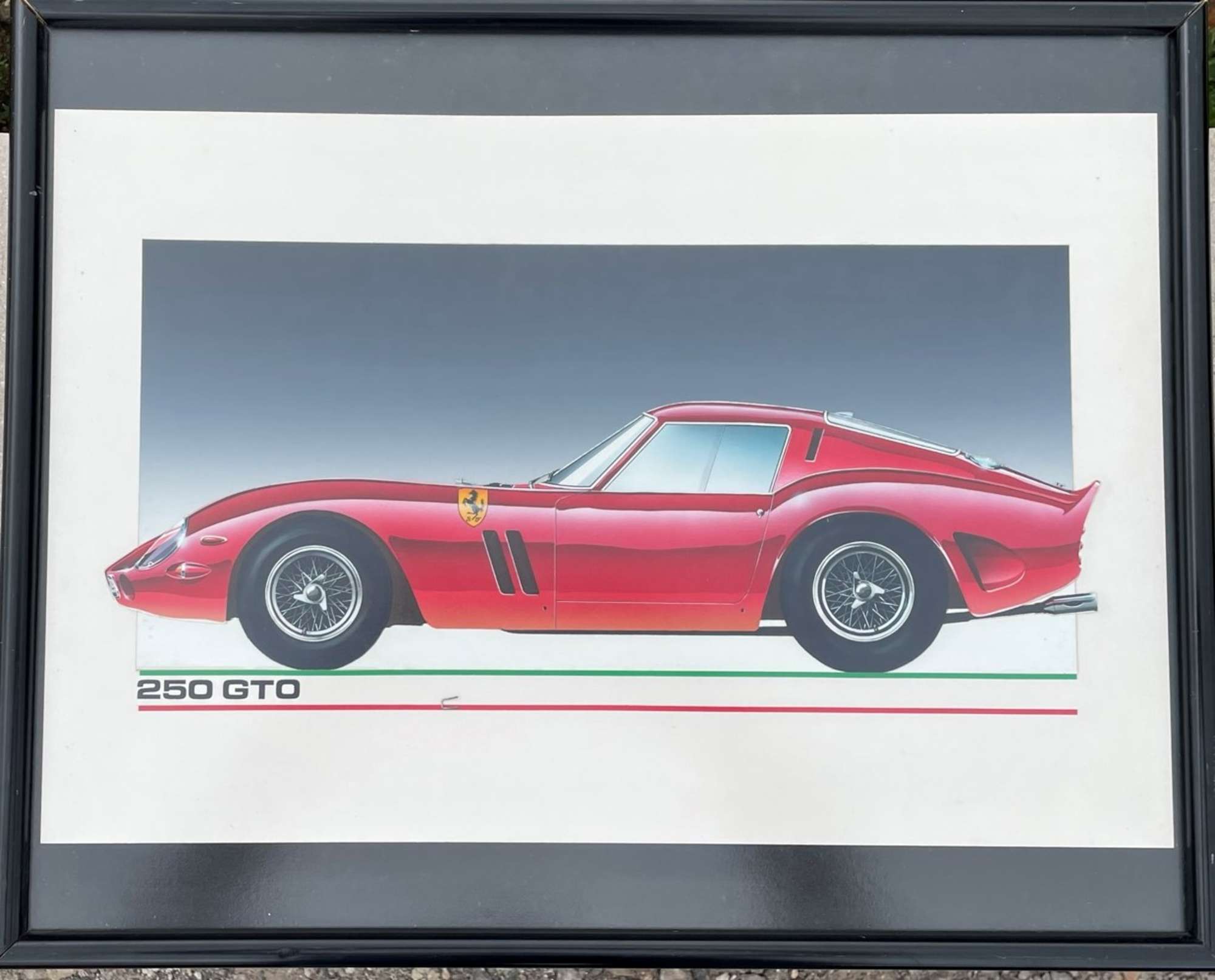 A Mix of 7 Ferrari Road Car Prints-Sold
