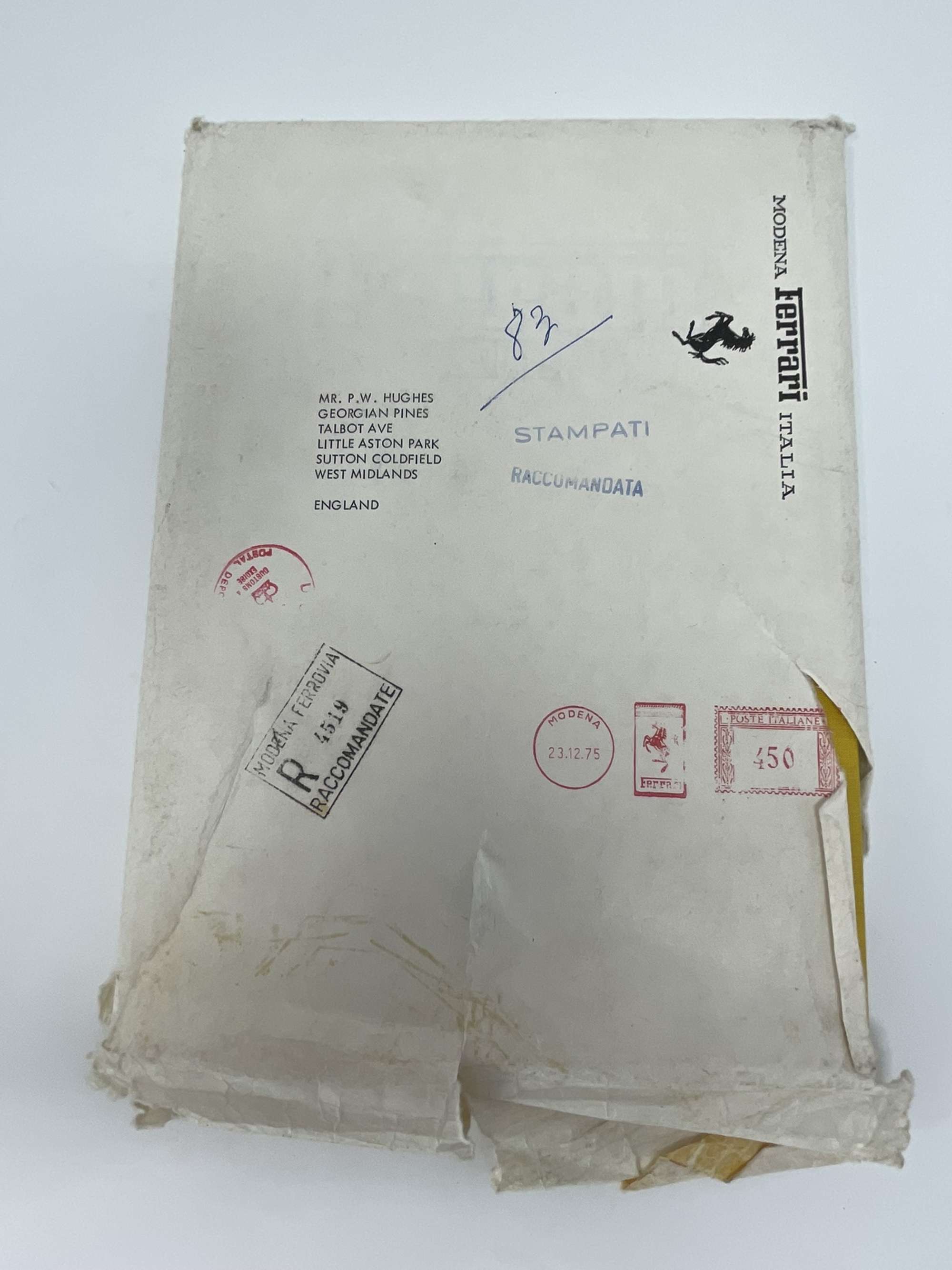 Ferrari Mondiale 75 in Hardback -Sold