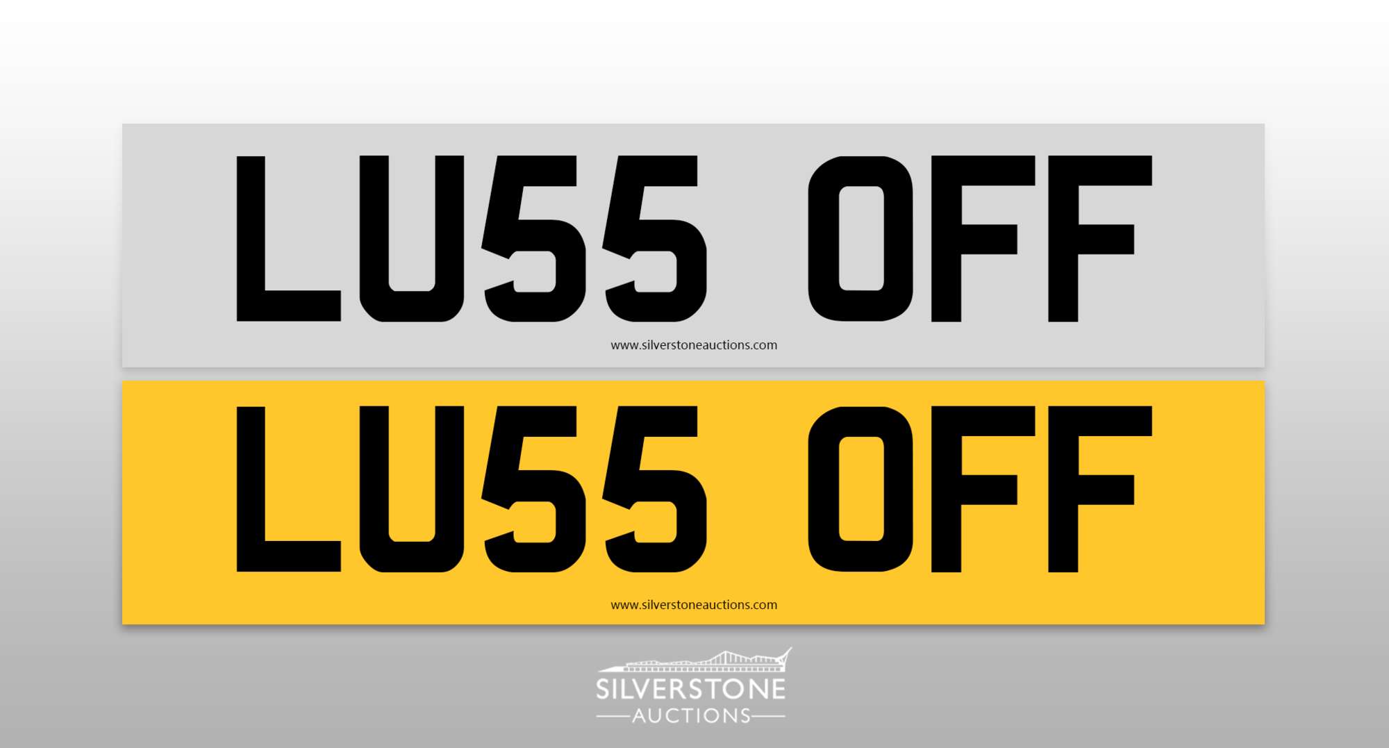 Registration Number LU55 OFF-Auction Lot