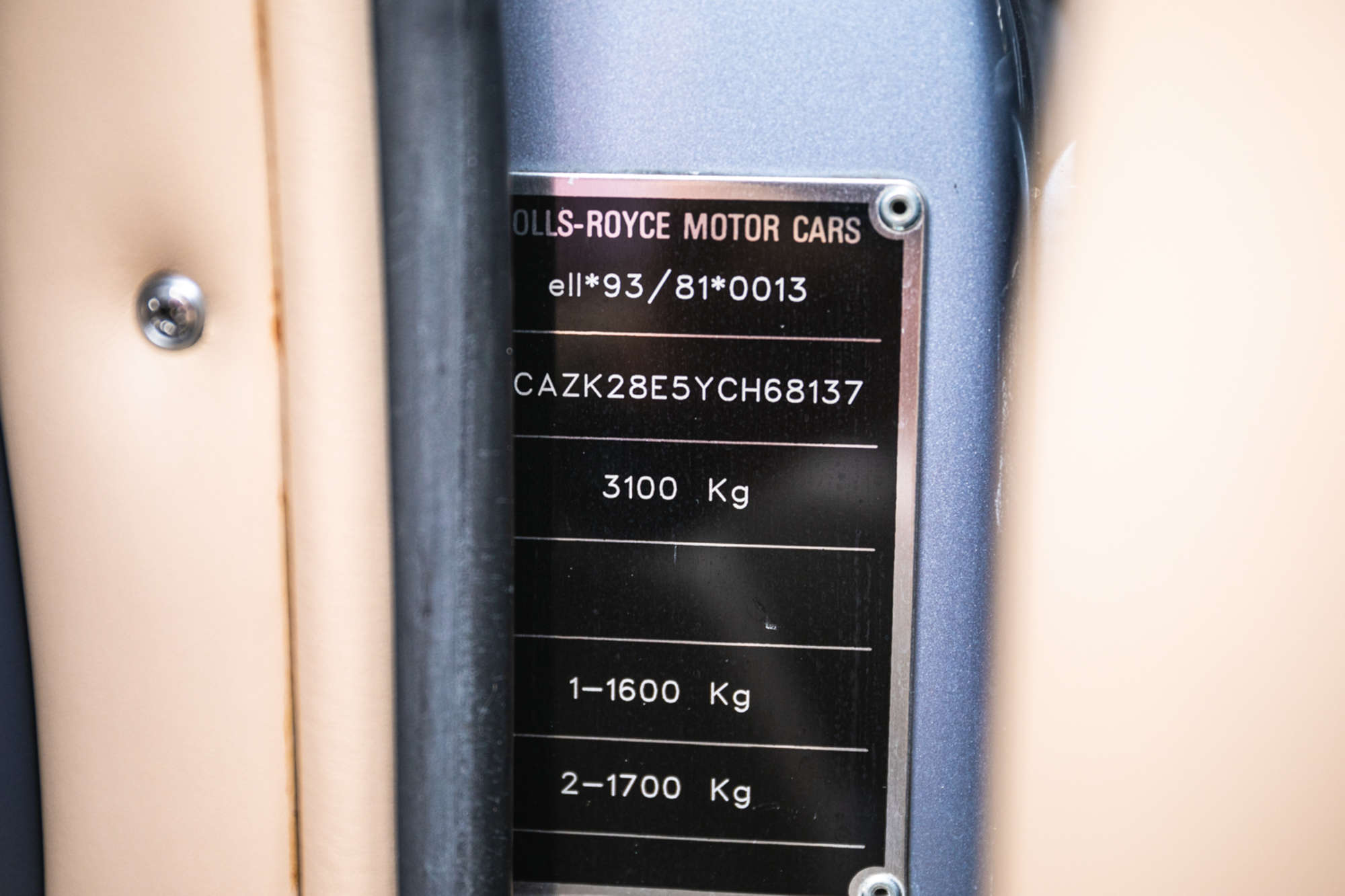 2001 Rolls-Royce Corniche V-Sold