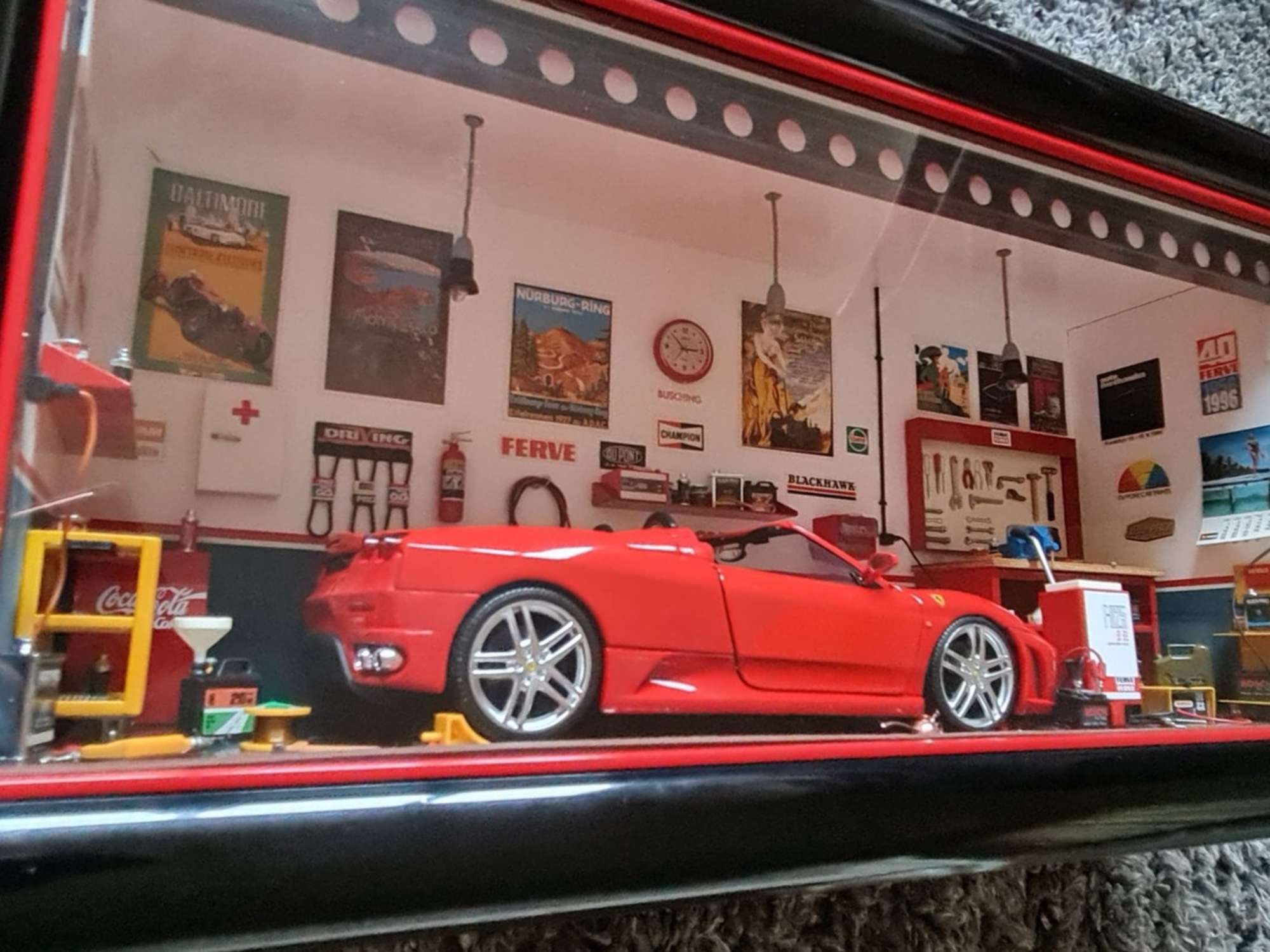 1/18th Scale Ferrari F430 Spyder Diorama-Sold