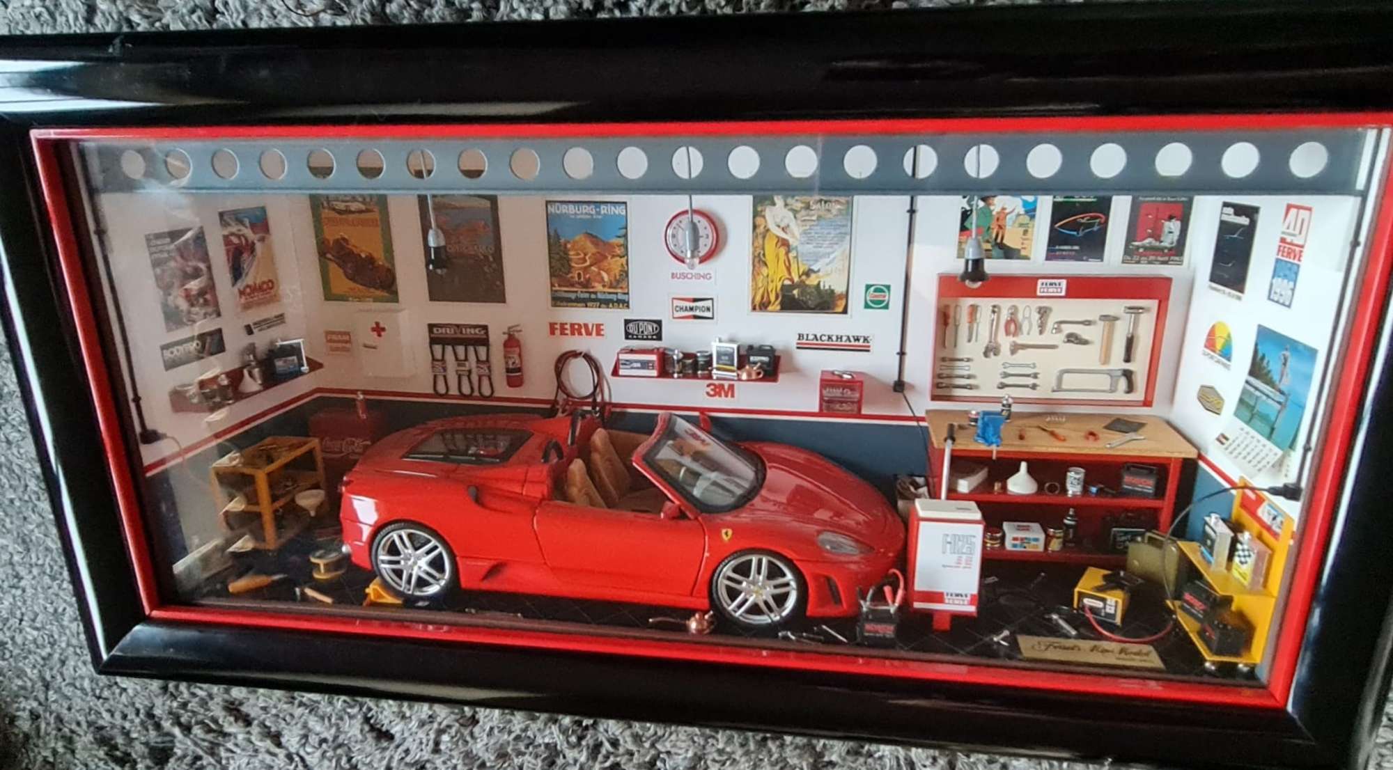 1/18th Scale Ferrari F430 Spyder Diorama-Sold
