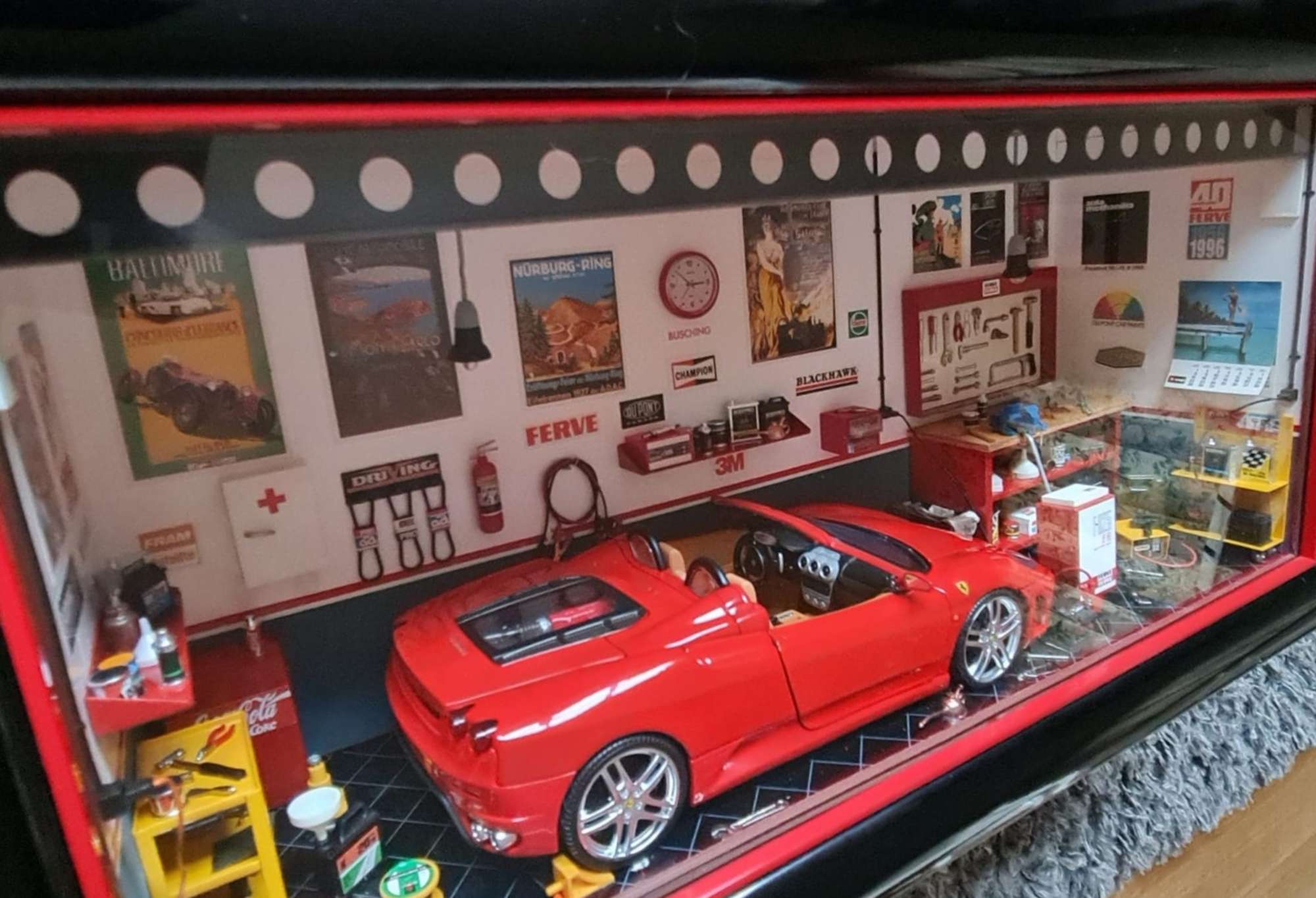 1/18th Scale Ferrari F430 Spyder Diorama-Sold