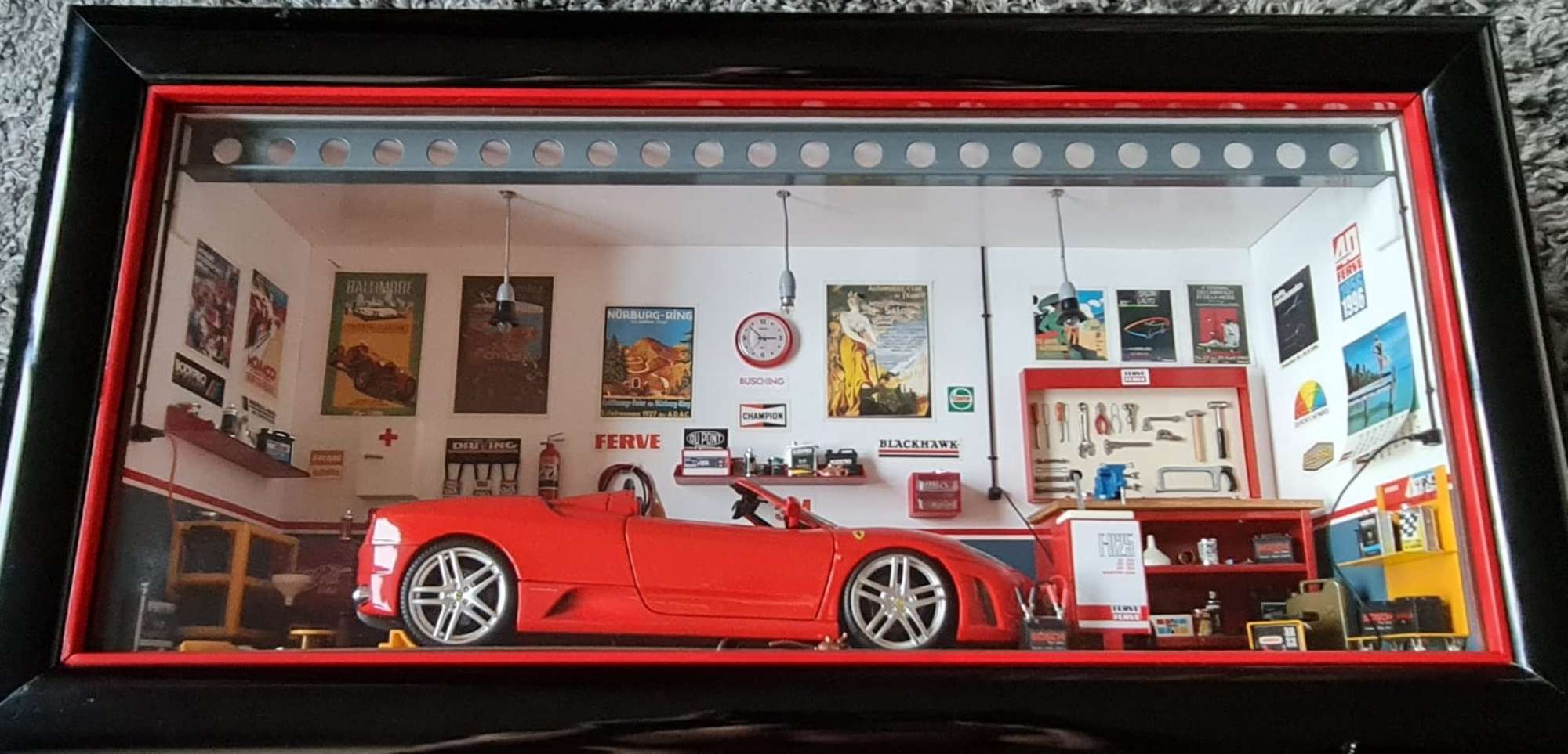 1/18th Scale Ferrari F430 Spyder Diorama-Sold