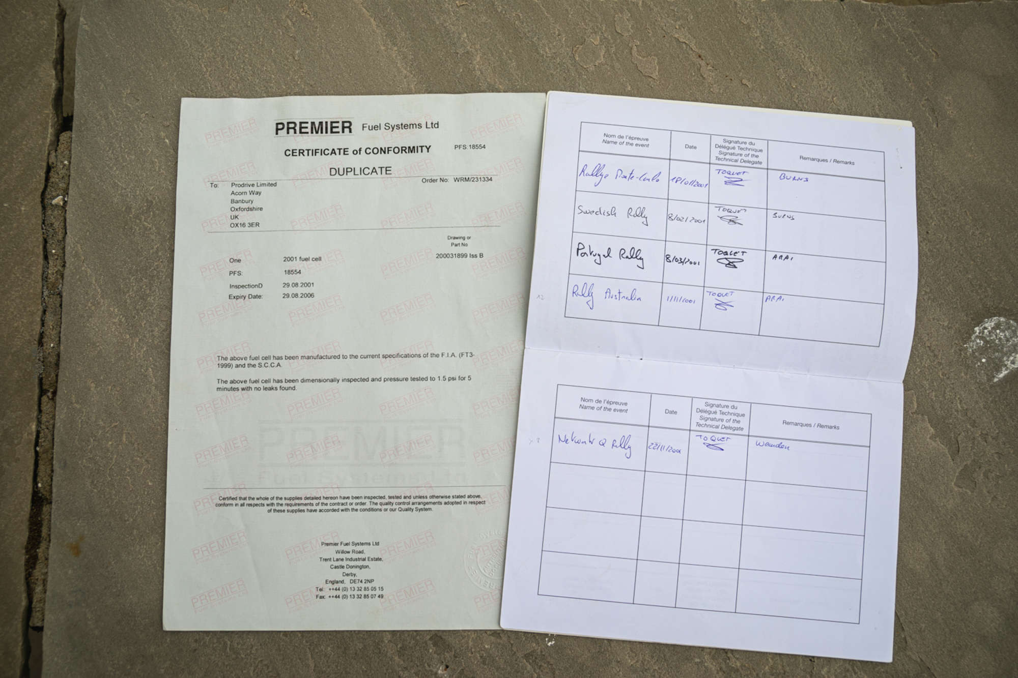 2001 Subaru Impreza WRC Ex-Richard Burns-Sold