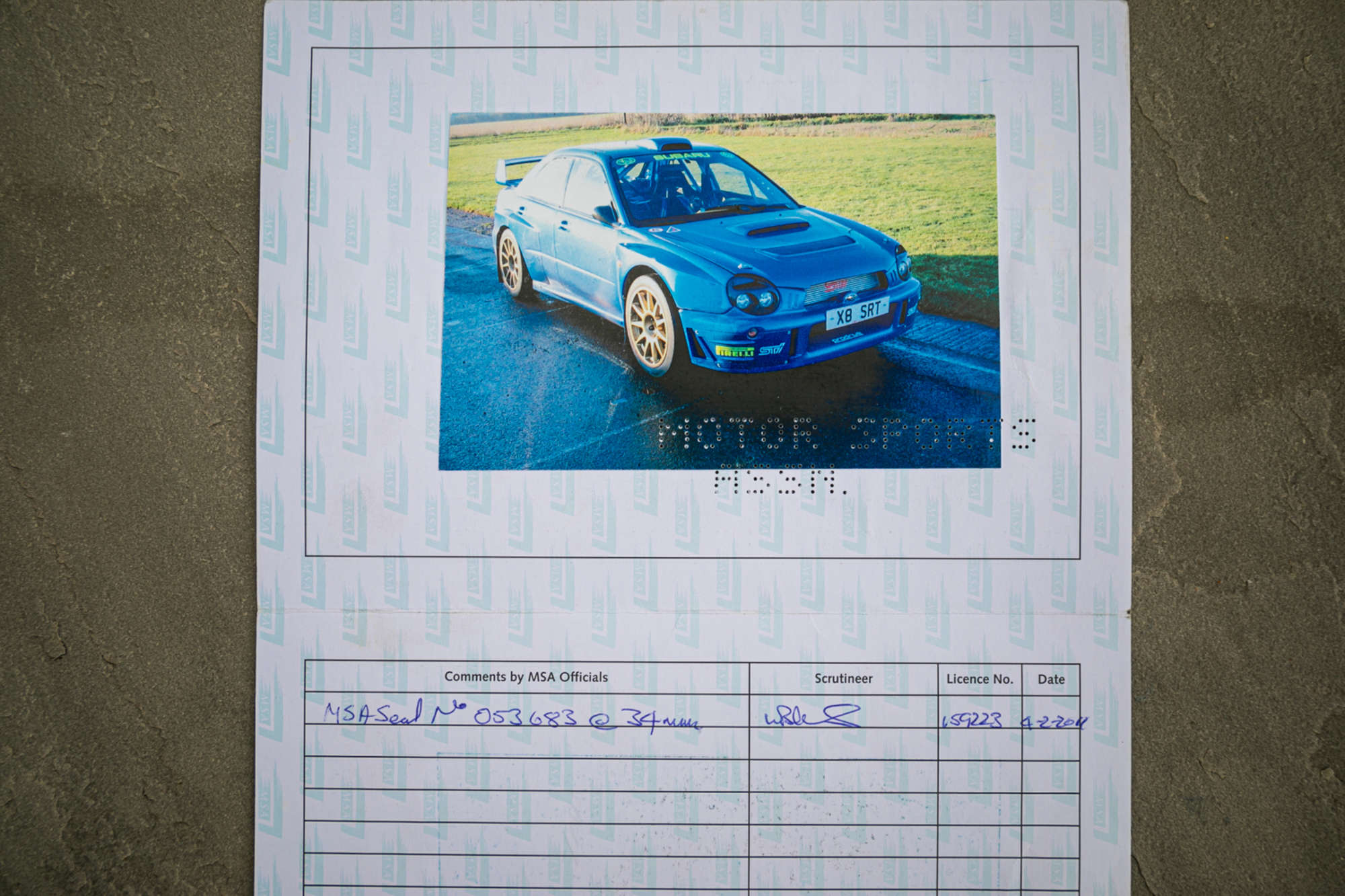 2001 Subaru Impreza WRC Ex-Richard Burns-Sold