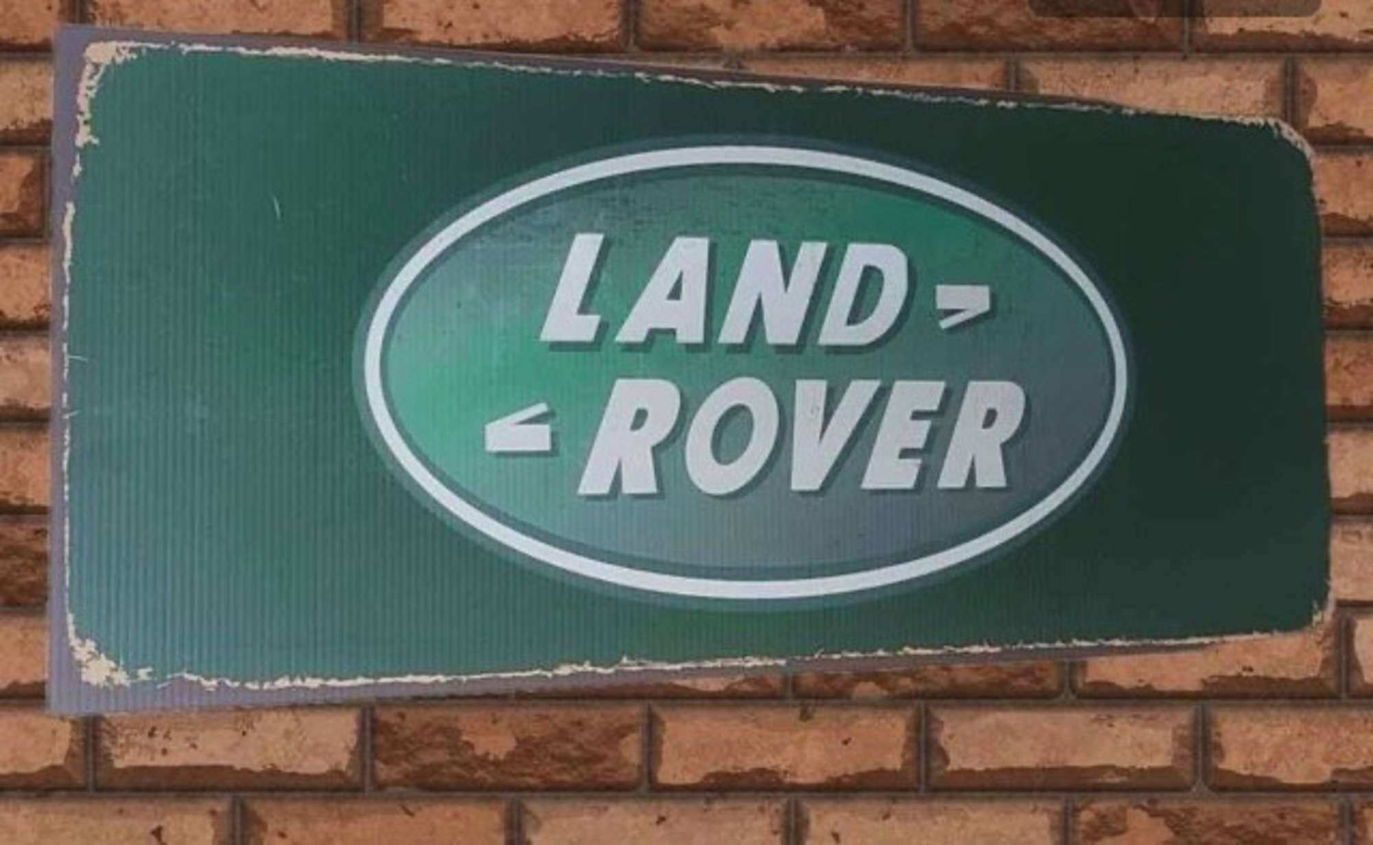A Large Contemporary Metal Land Rover Wall Sign-Sold