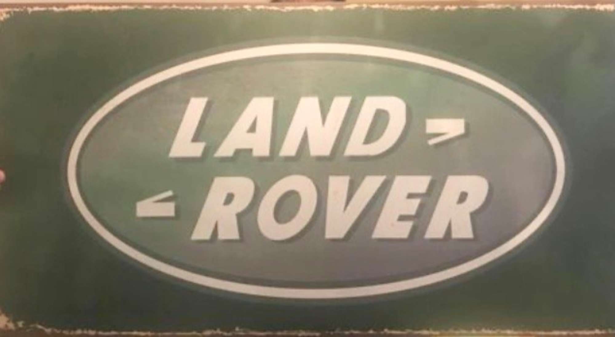 A Large Contemporary Metal Land Rover Wall Sign-Sold