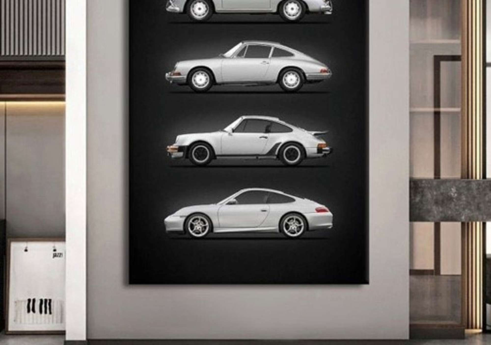 A Large and Impressive 'Evolution of the  Porsche 911' Stret-Sold