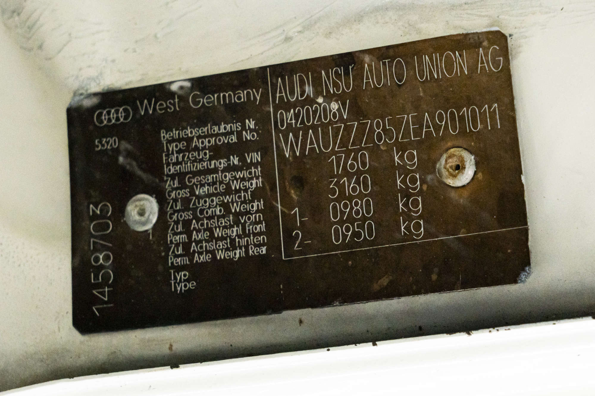 1984 Audi Quattro 10v-Sold