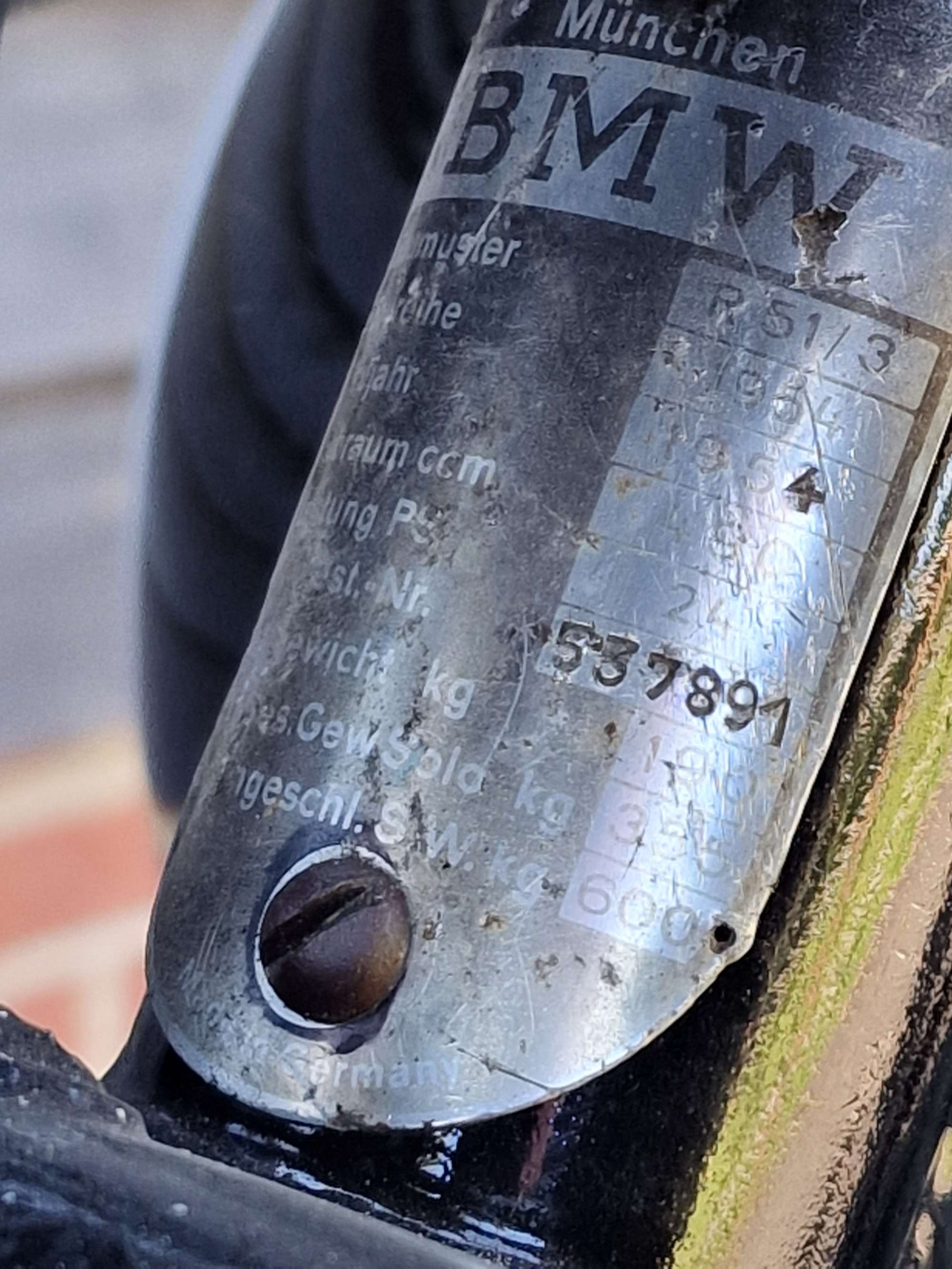 1954 BMW R51/3 494cc-Sold