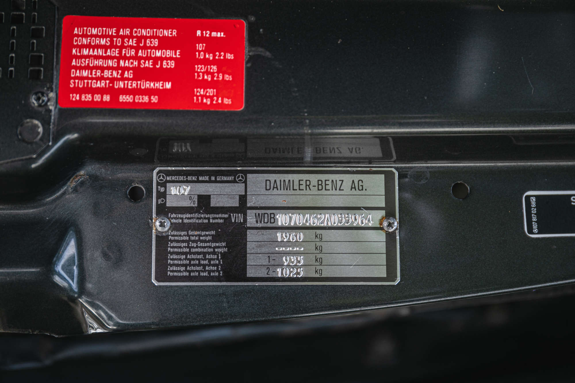 1985 Mercedes-Benz 500SL Auto (R107)-Sold