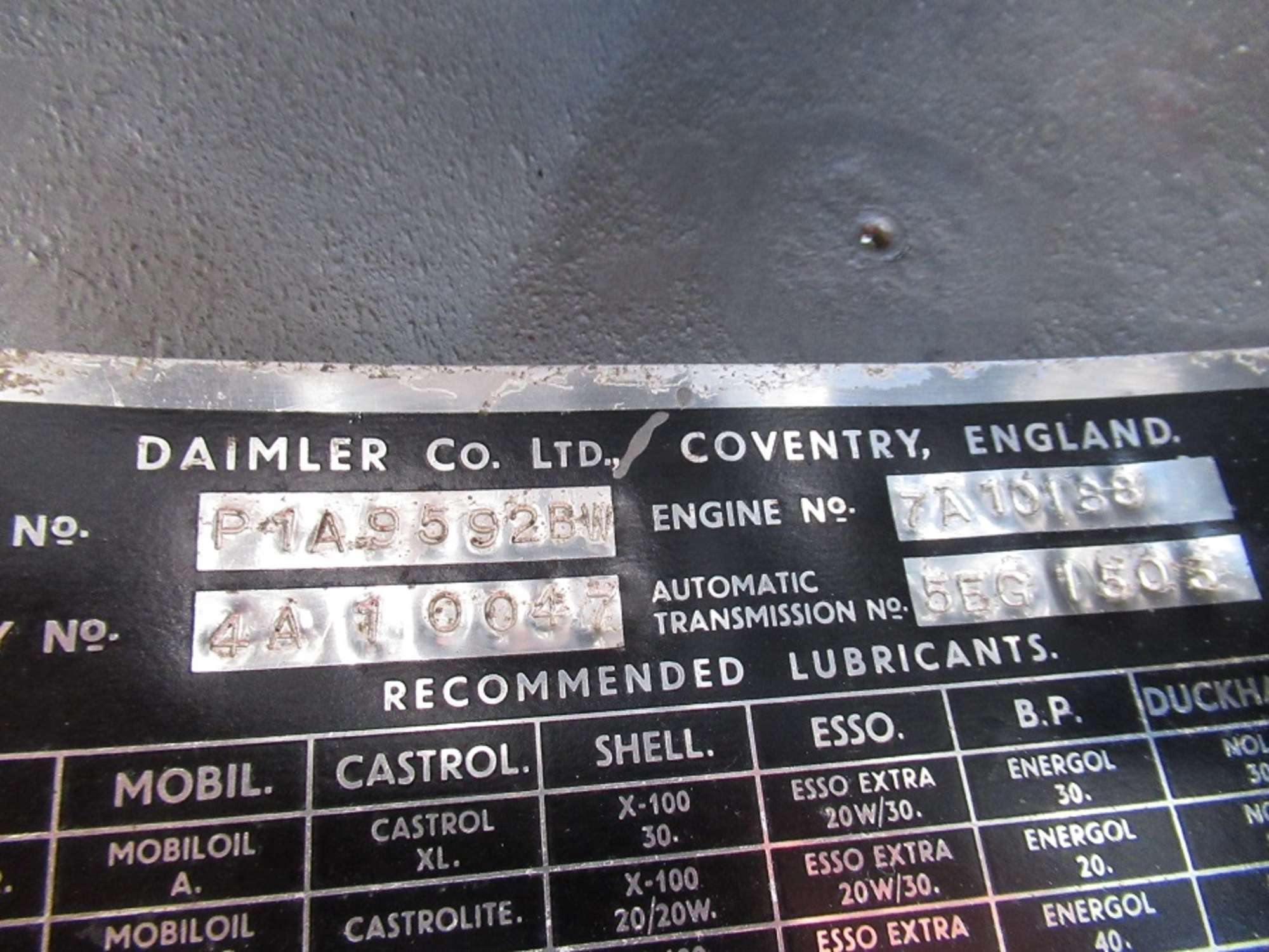 1965 Daimler 2½-Litre V8 Saloon -Sold