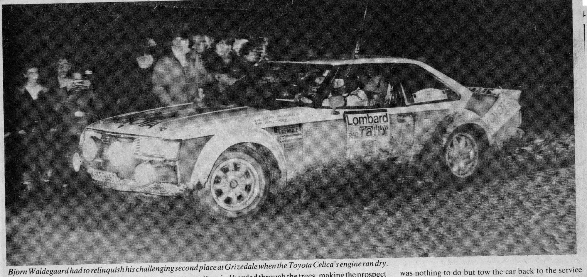 1979 Toyota Celica GT RA40 Group 4 Ex-Works WRC Rally Car - -Sold