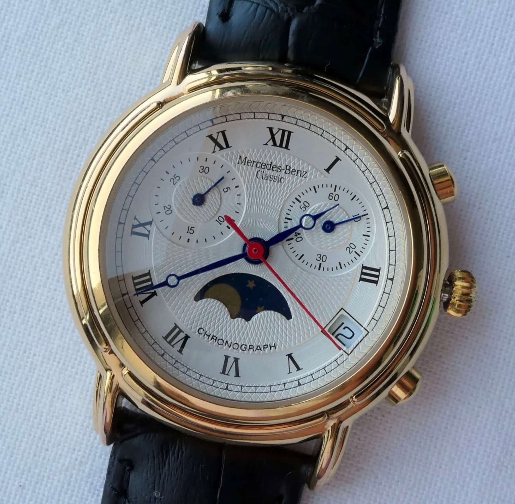 A Superb, Original Mercedes-Benz Moonphase Chronograph-Auction Lot