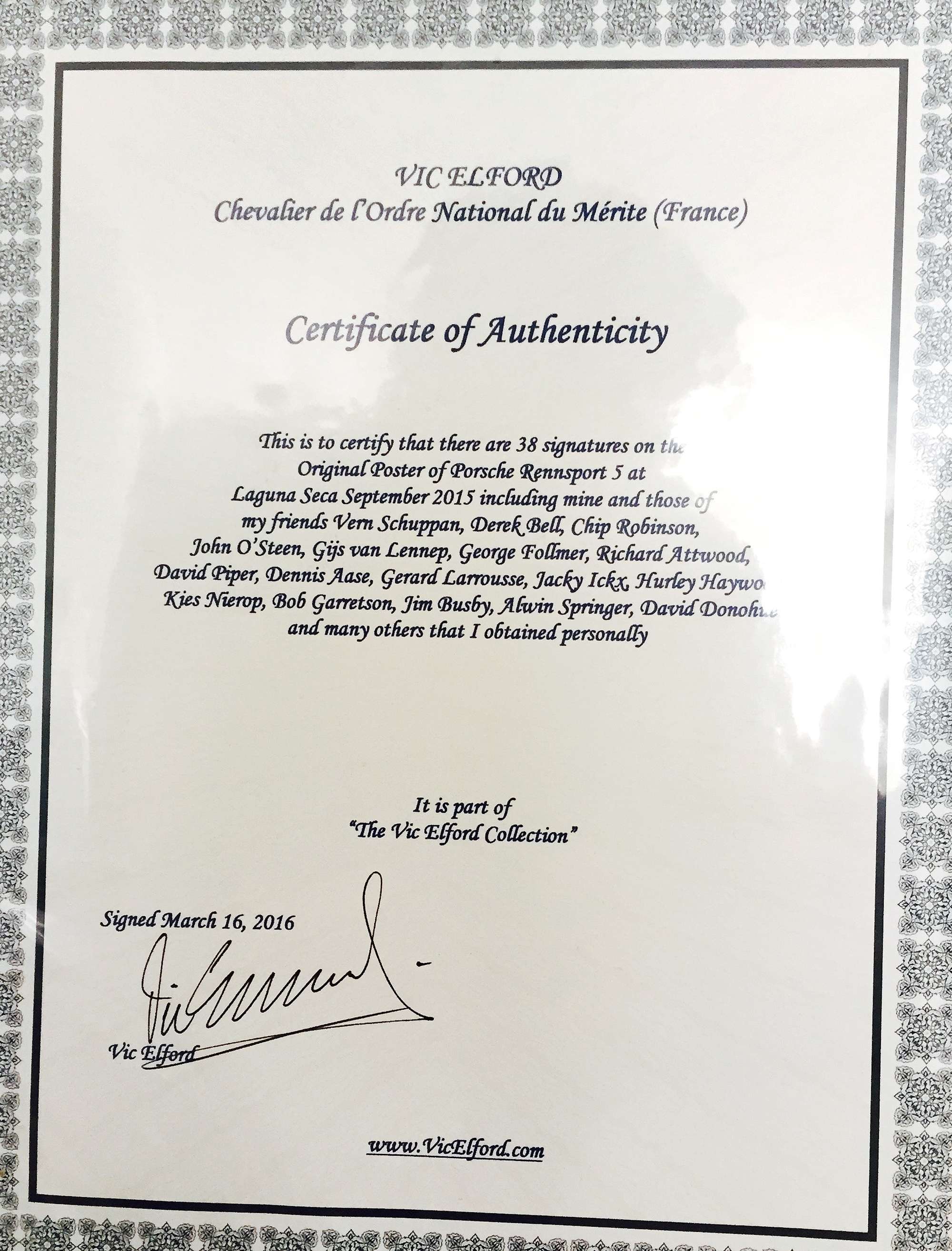 Porsche 'Rennsport Reunion' Set of Five Multi-Signed Origina-Sold