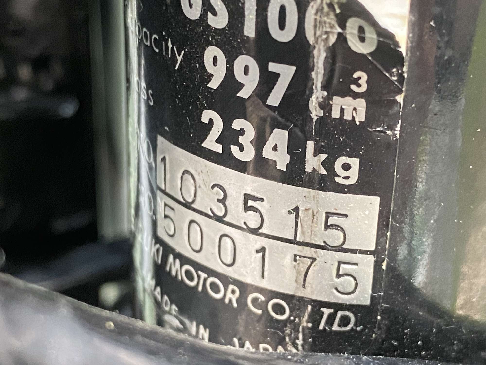 1978 Suzuki GS1000 HC 997cc-Sold