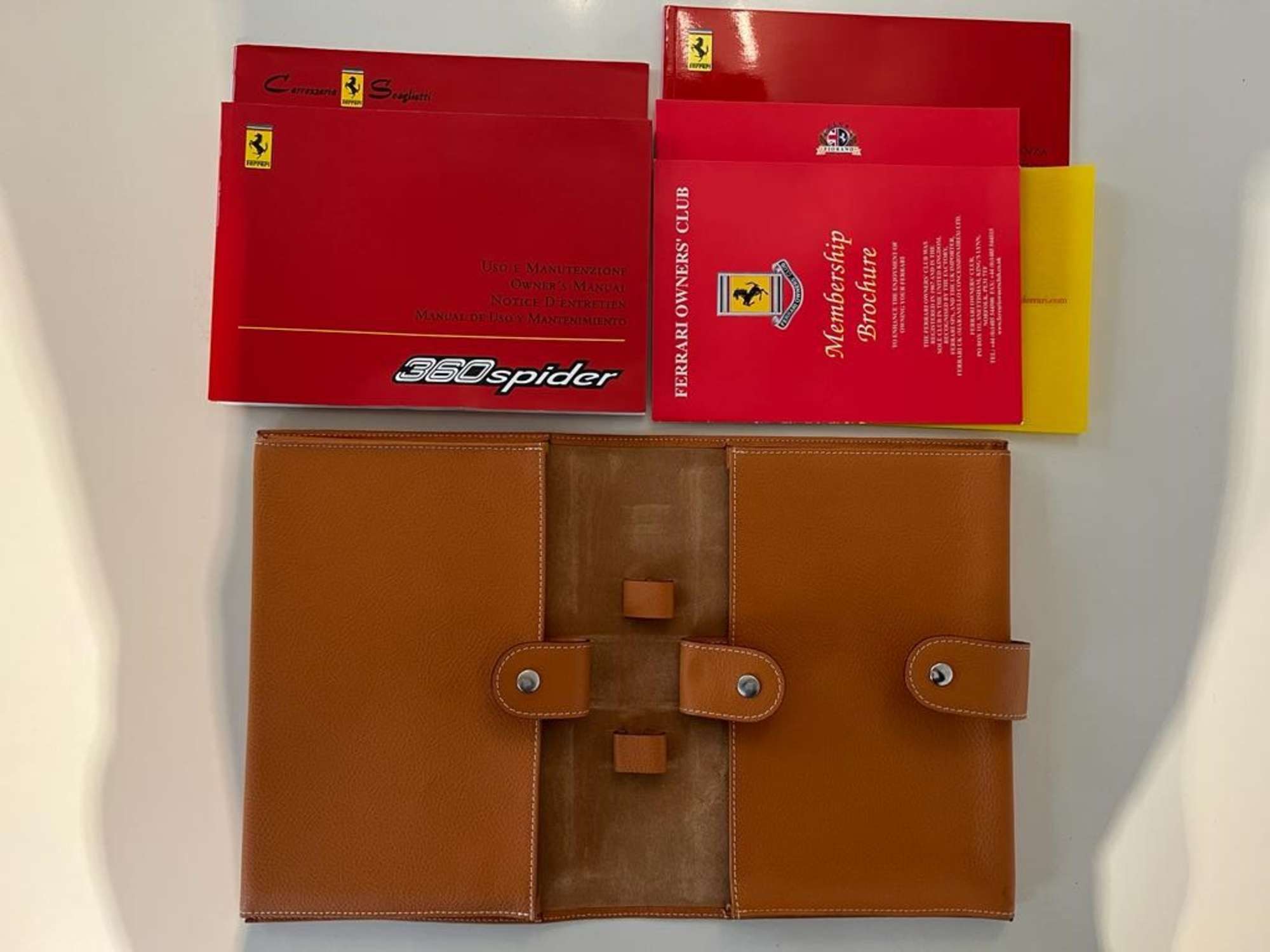 Ferrari 360 Modena and Spider Toolkit and Manual Set-Sold