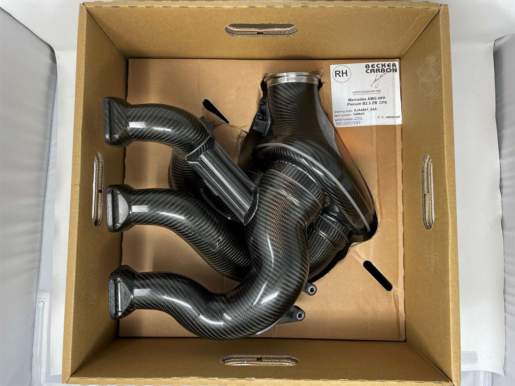 A Pair of Mercedes-AMG ONE Prototype Carbonfibre Intake Mani-Sold