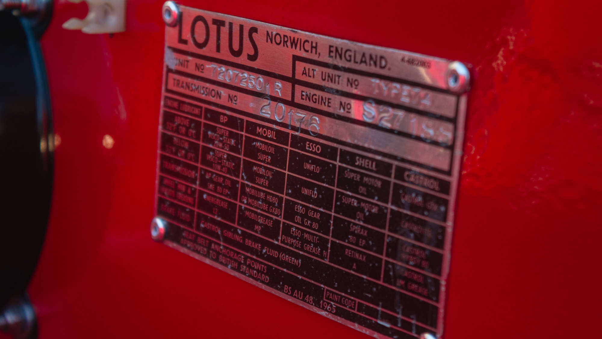 1972 Lotus Europa Twin Cam (Type 74)-Sold