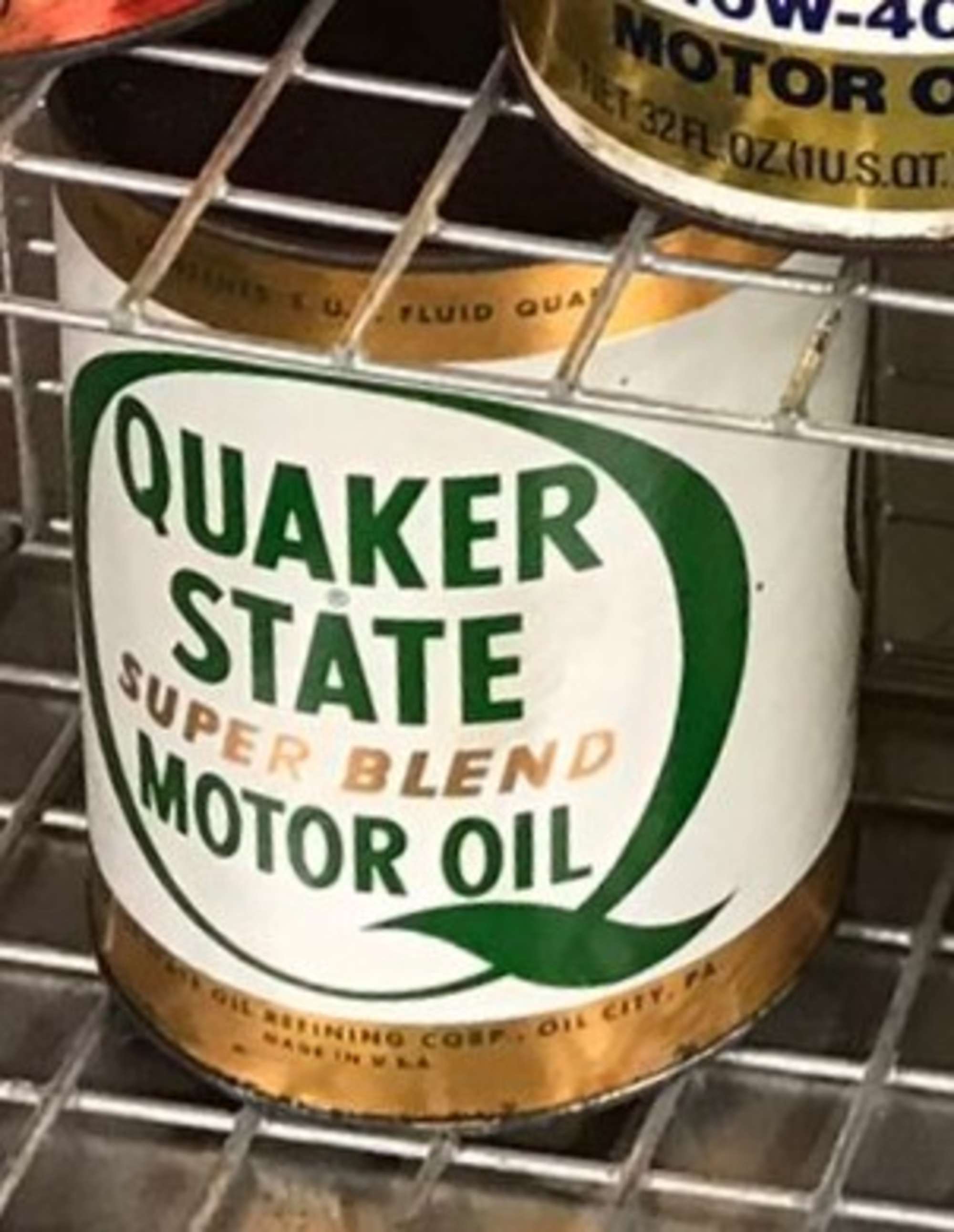 A Selection of 13 Historic Oil/Lubricant Quart Cans -Sold