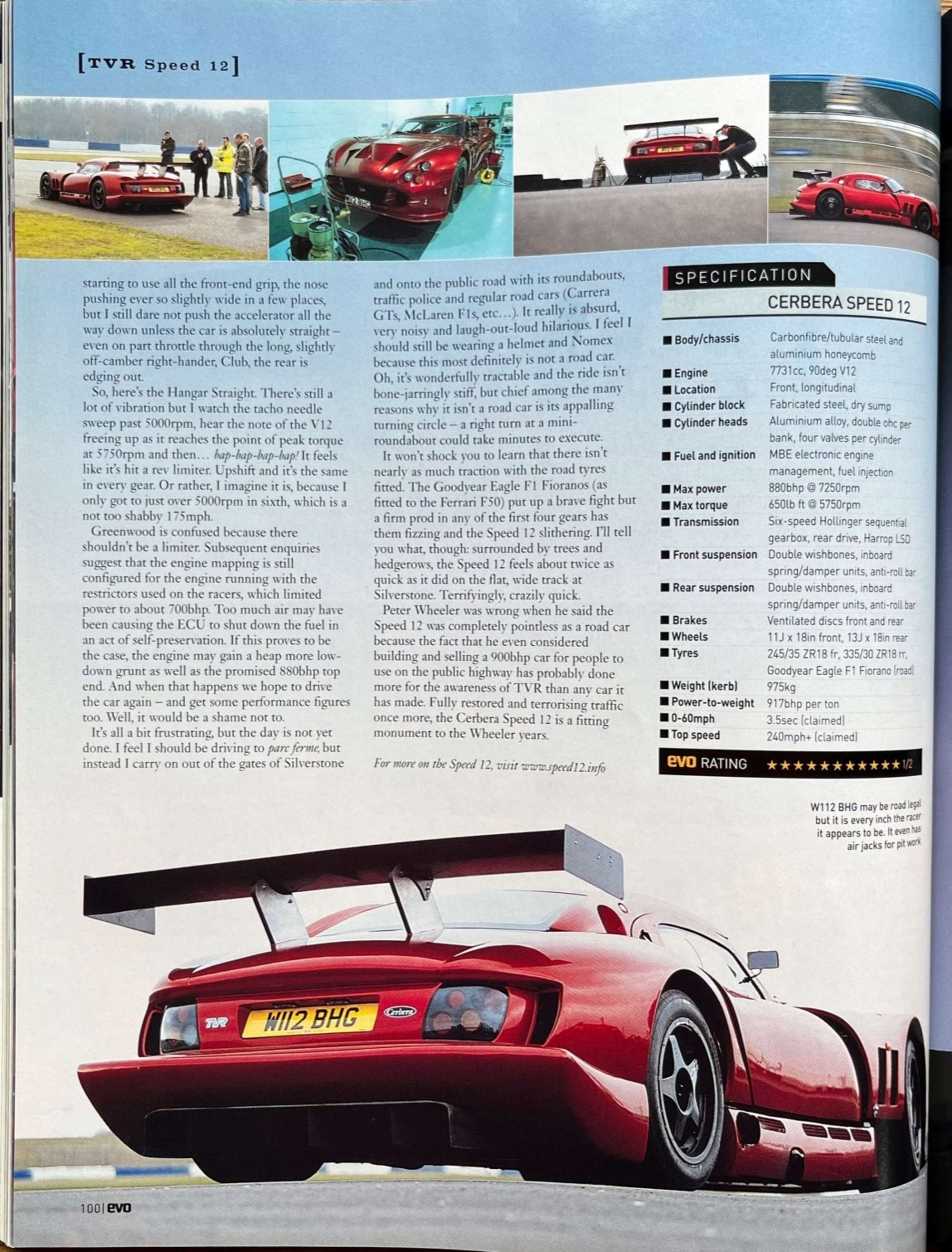 2000 TVR Cerbera Speed 12-Sold