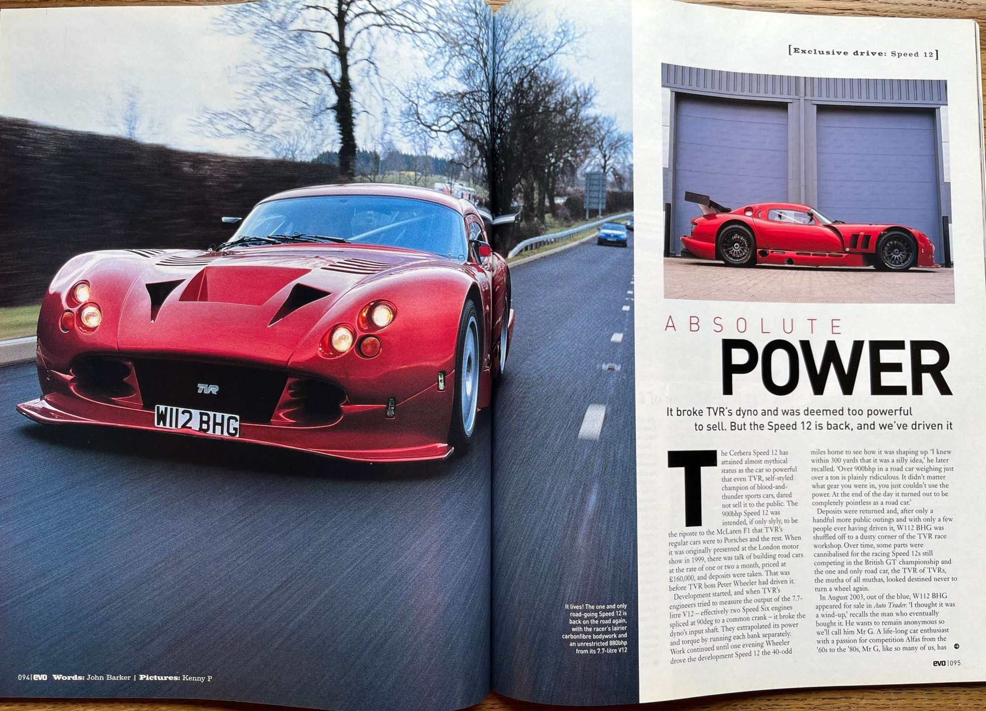 2000 TVR Cerbera Speed 12-Sold