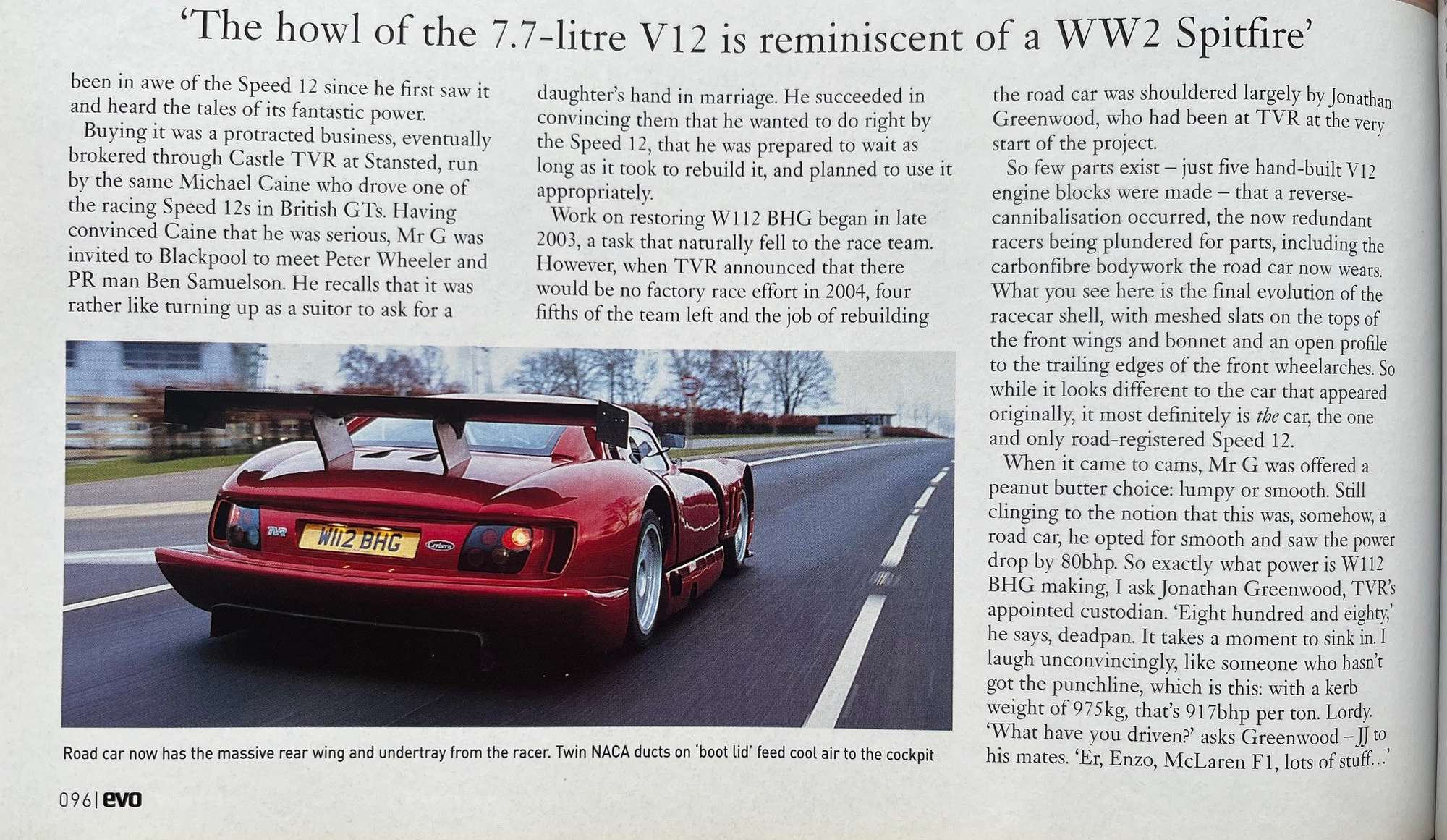 2000 TVR Cerbera Speed 12-Sold