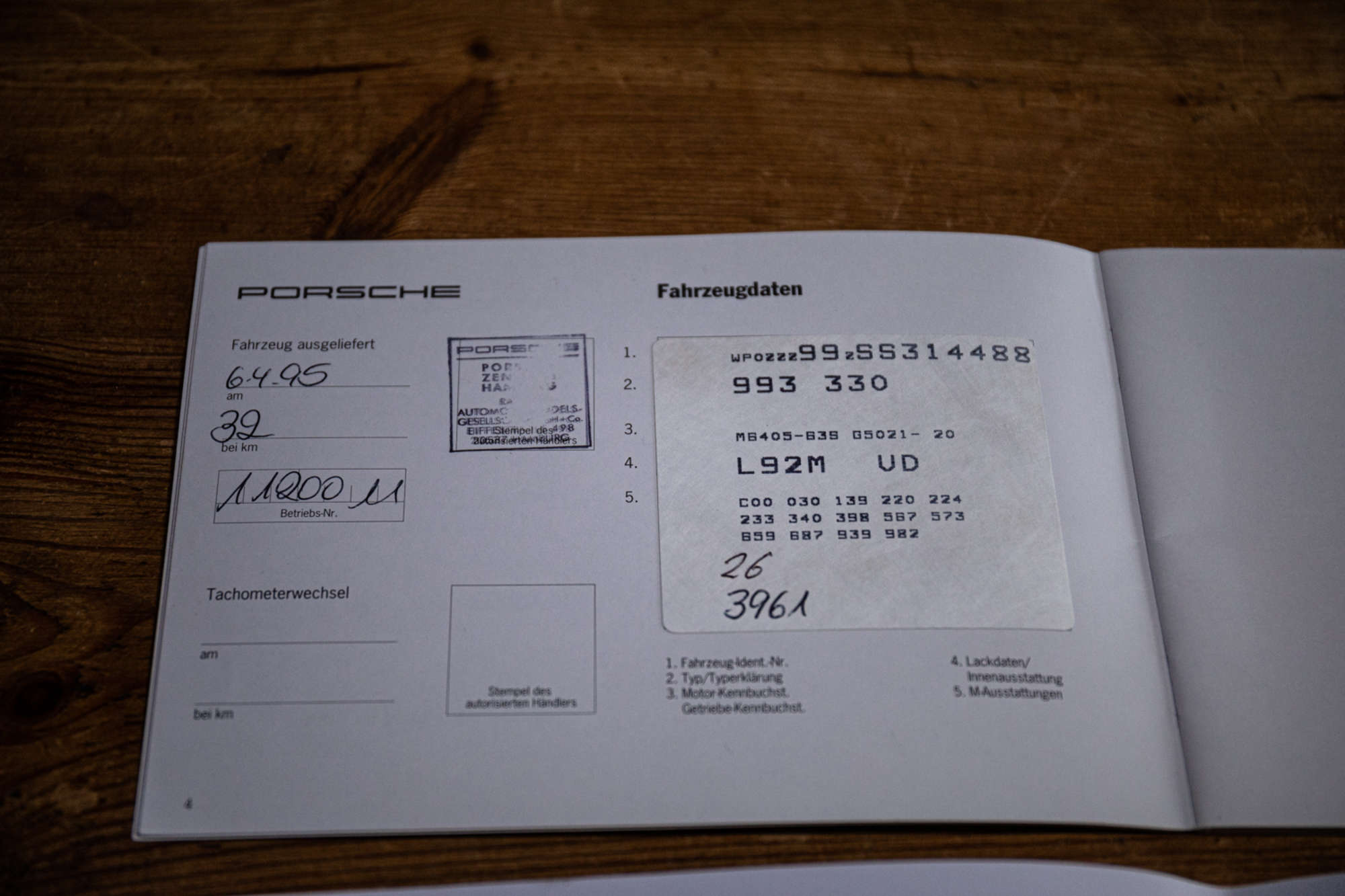 1995 Porsche 911 (993) Carrera 2-Sold