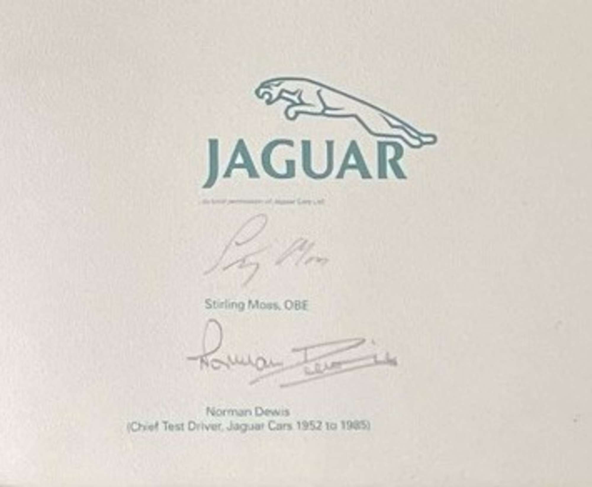 Jaguar XJ13, E-Type and D-Type Limited Edition Signed Prints