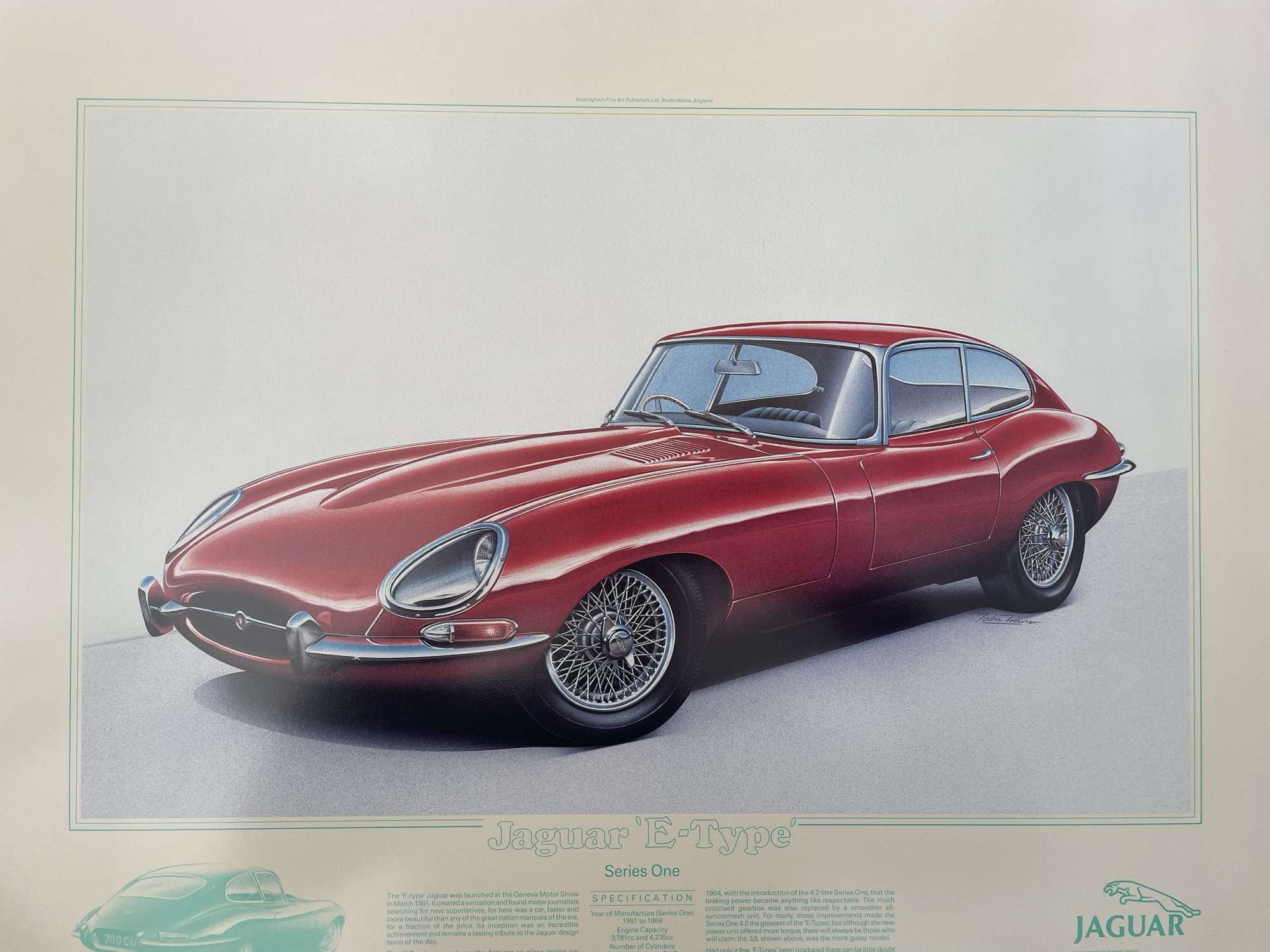 Jaguar XJ13, E-Type and D-Type Limited Edition Signed Prints