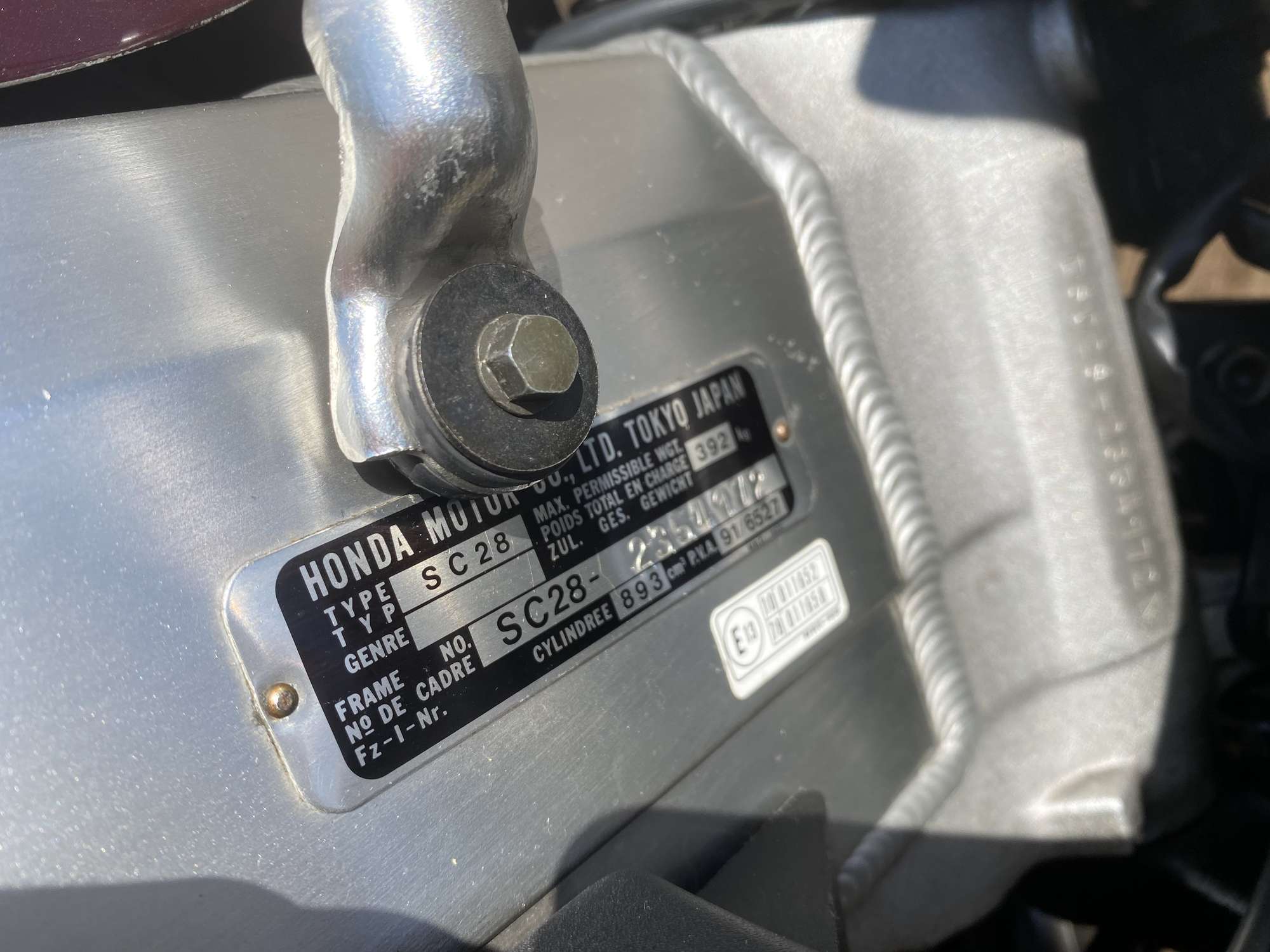 1995 Honda CBR900RR 'Urban Tiger' 893cc-Sold