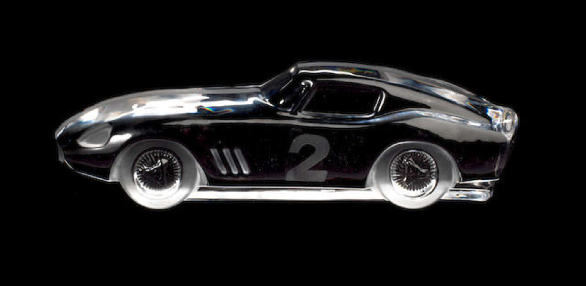 Ferrari 275 GTB Crystal Glass Sculpture by Daum
