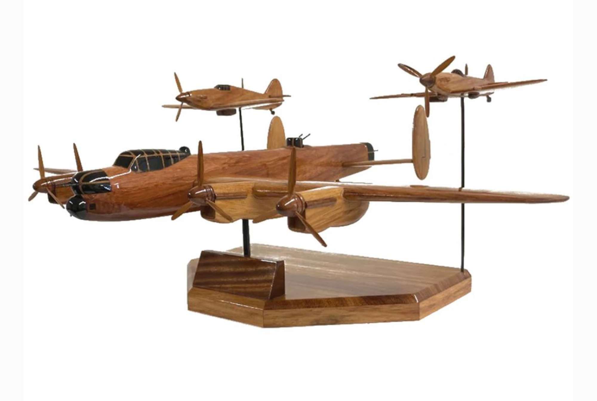 A Beautiful Mahogany Desktop Trio