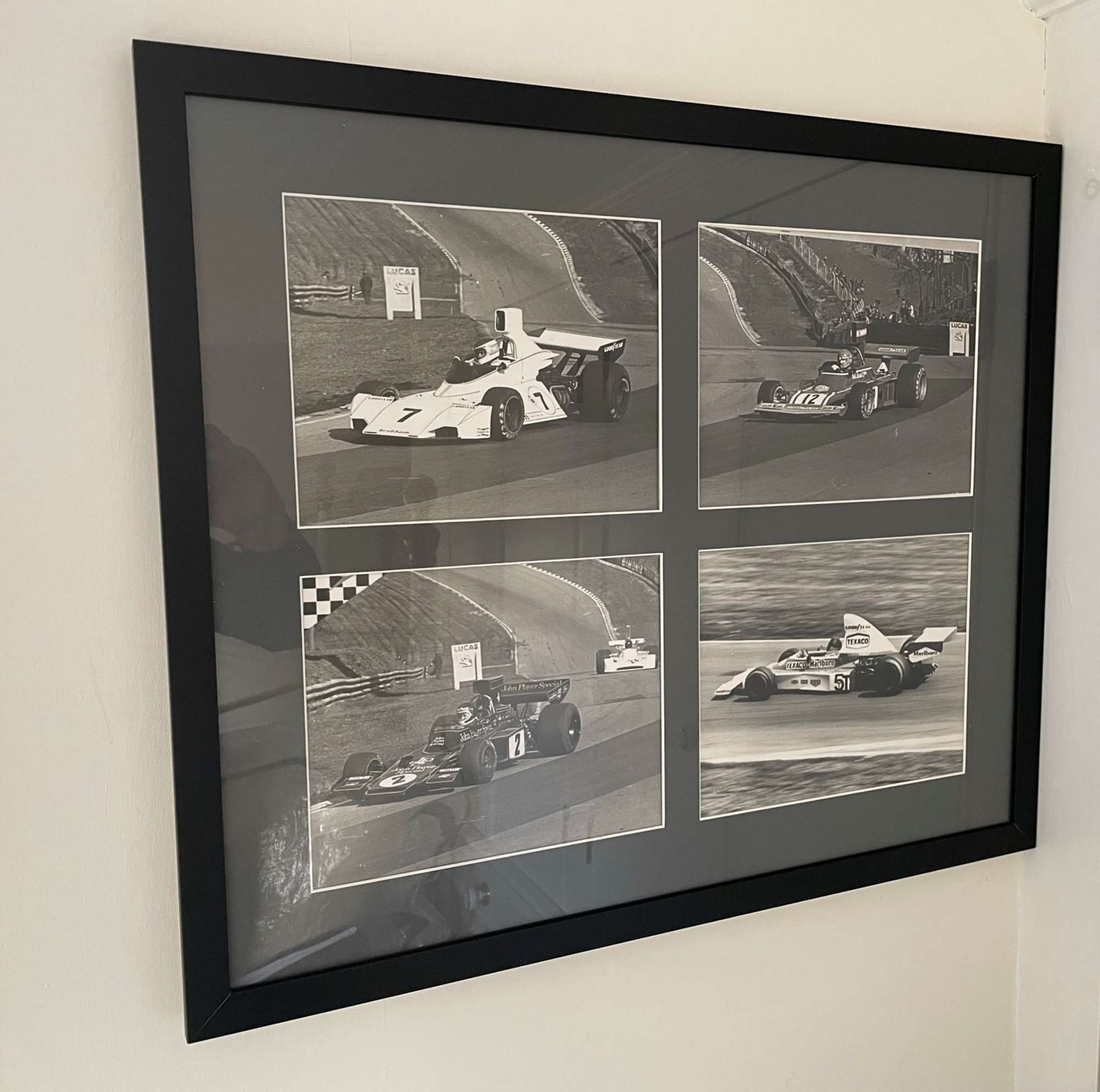 Lauda, Ickx, Reutemann and Fittipaldi Original Photographs from the 1974 Race of Champions*
