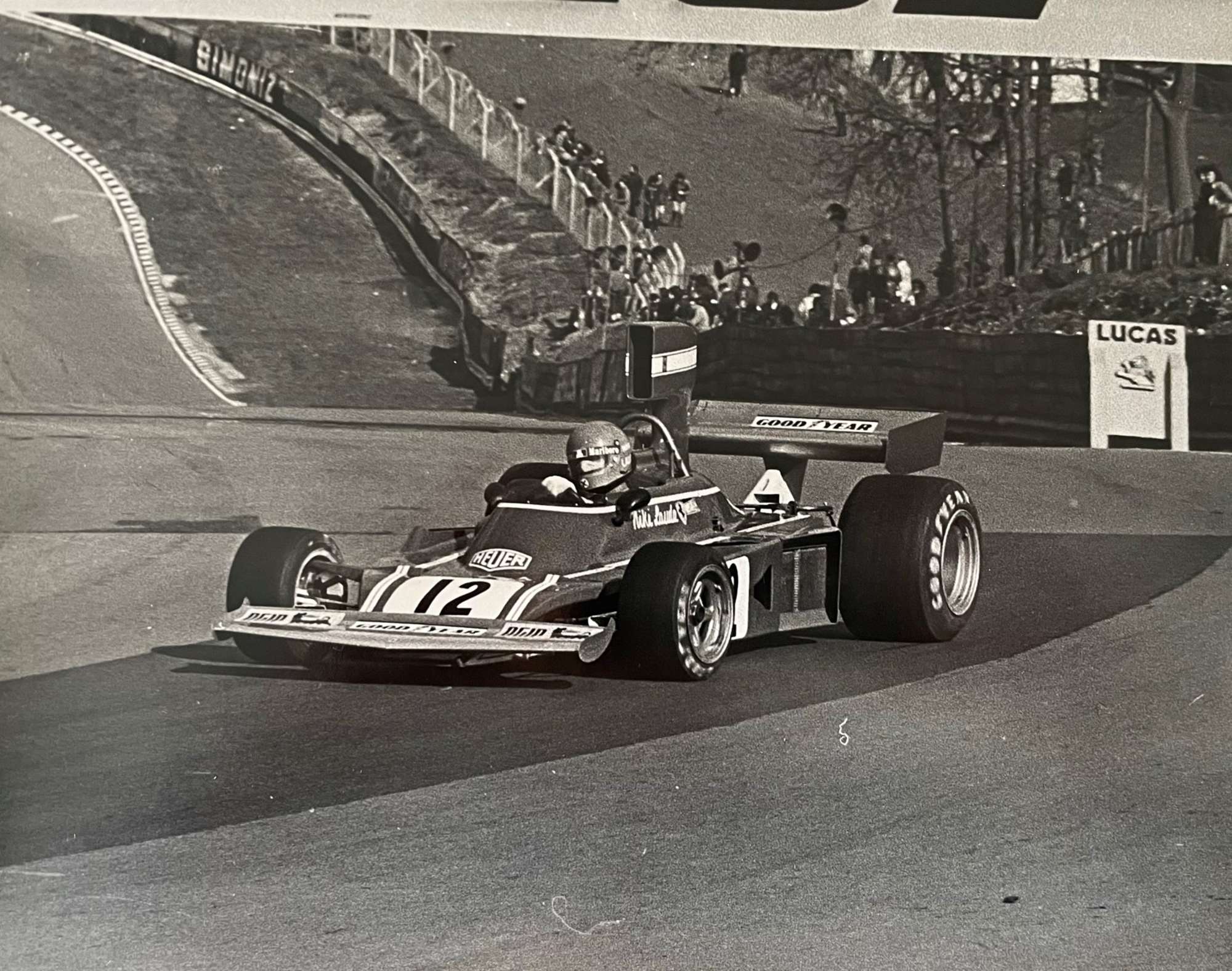 Lauda, Ickx, Reutemann and Fittipaldi Original Photographs from the 1974 Race of Champions*