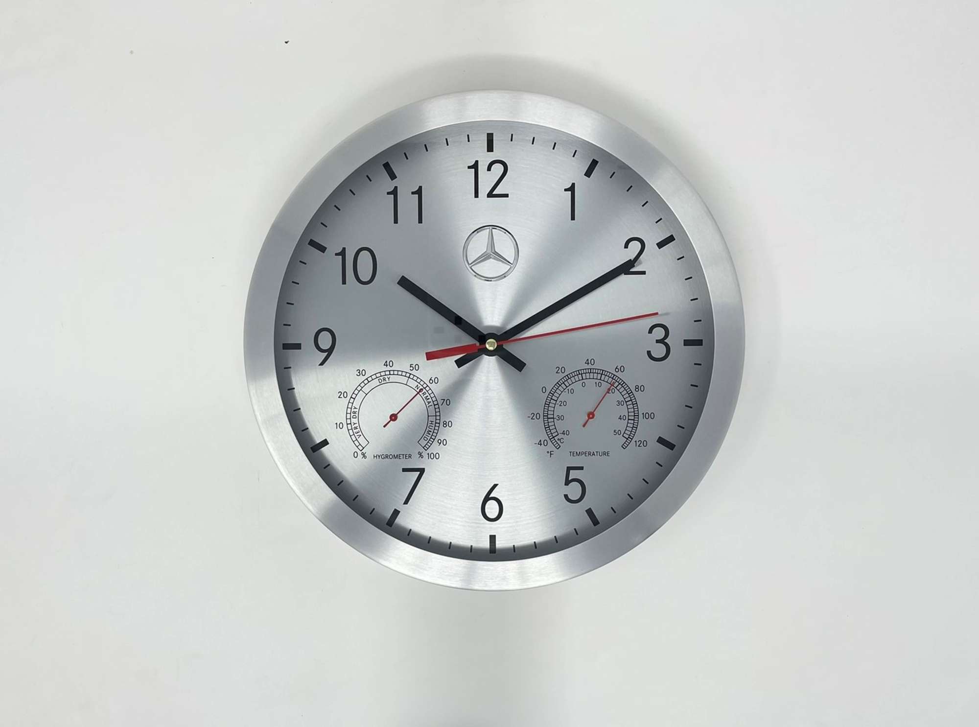 Mercedes-Benz Brushed Aluminium Quartz Clock*