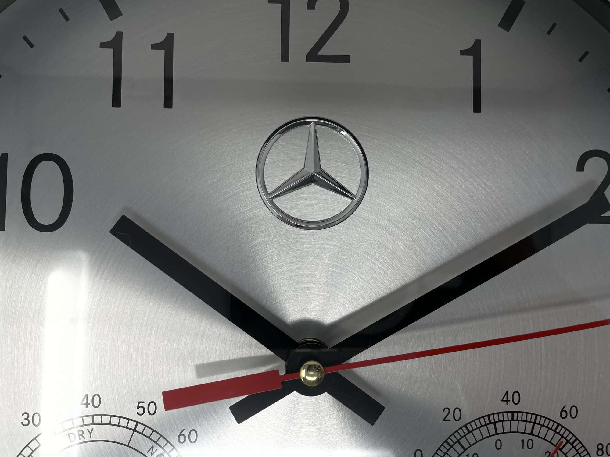 Mercedes-Benz Brushed Aluminium Quartz Clock*