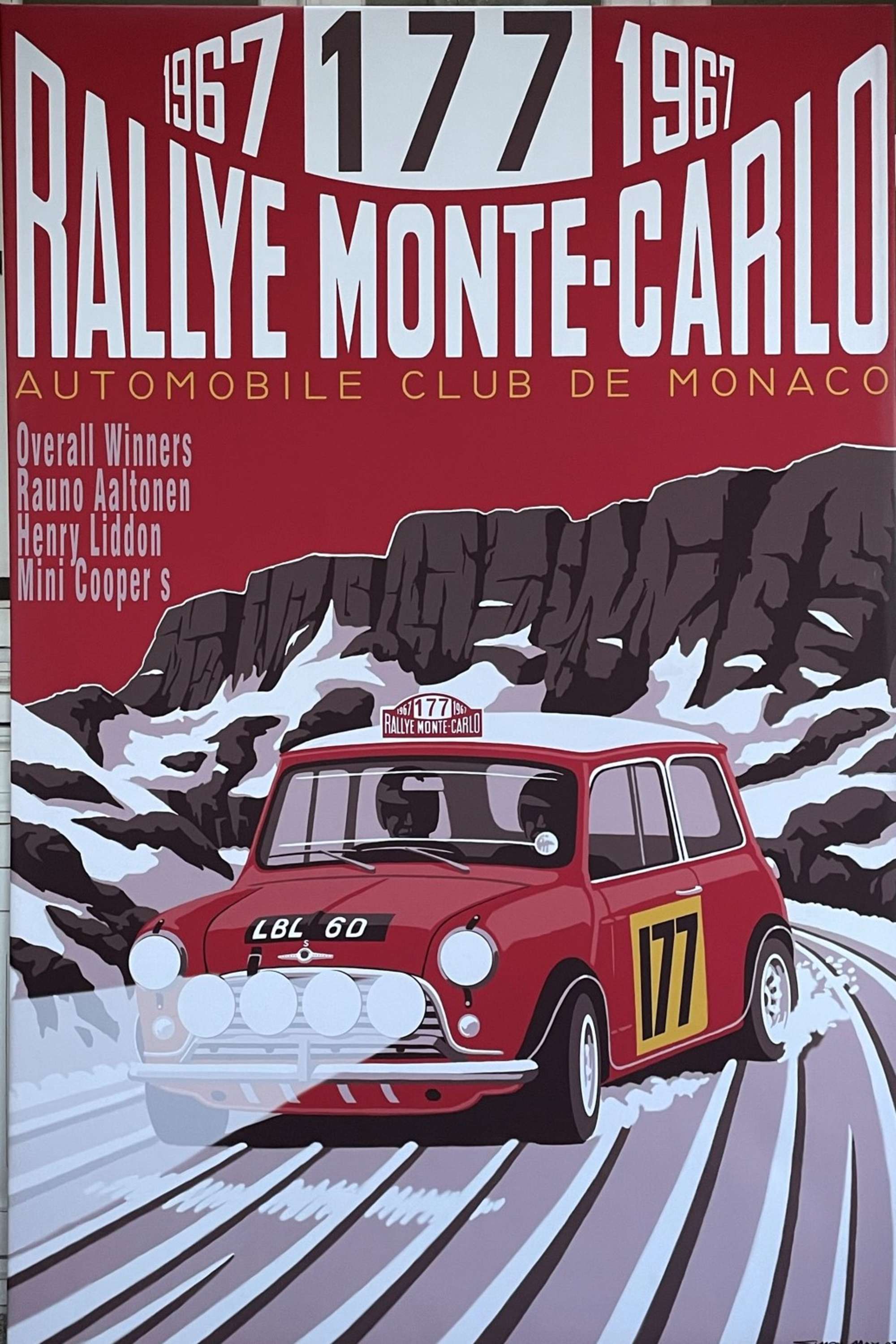 Monte Carlo Mini LBL 6D #177 Very Large Stretched Canvas*