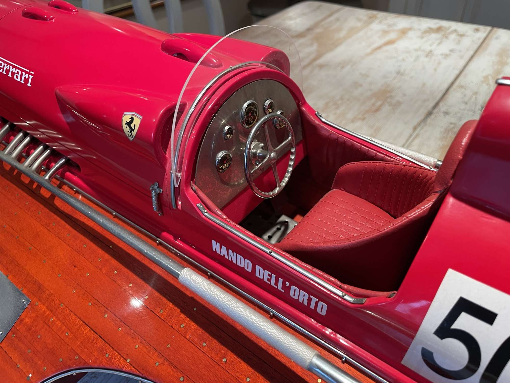Scale Model of the Ferrari V12-Powered Hydroplane 'Arno XI' 