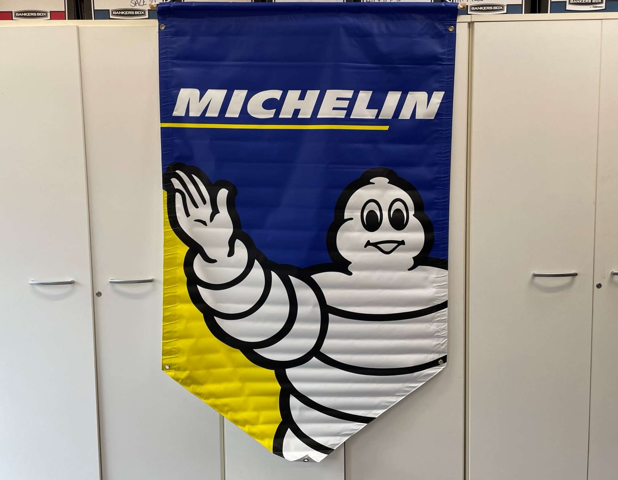 Waving Bibenbum Large Hanging Banner New Old Stock