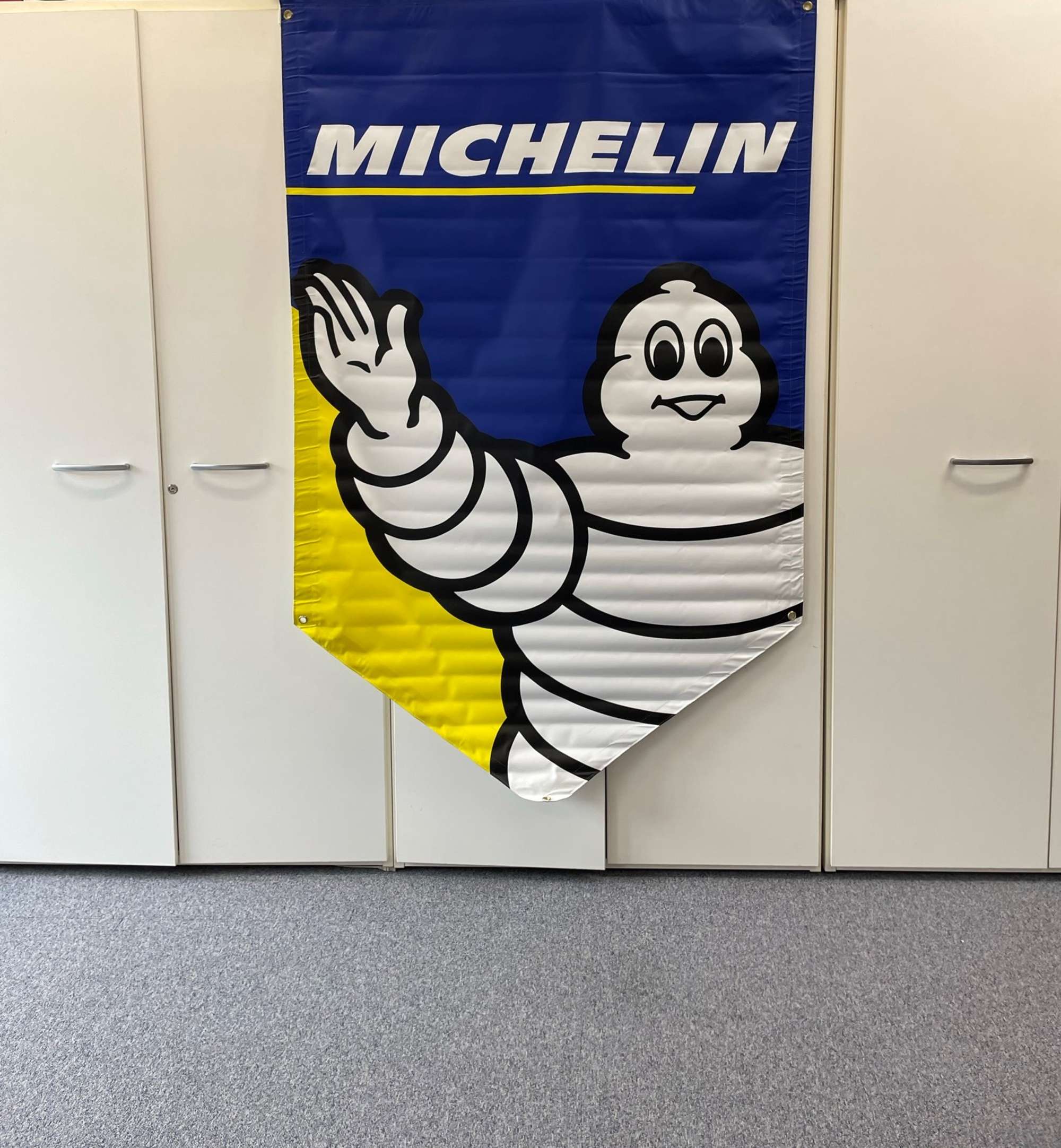 Waving Bibenbum Large Hanging Banner New Old Stock