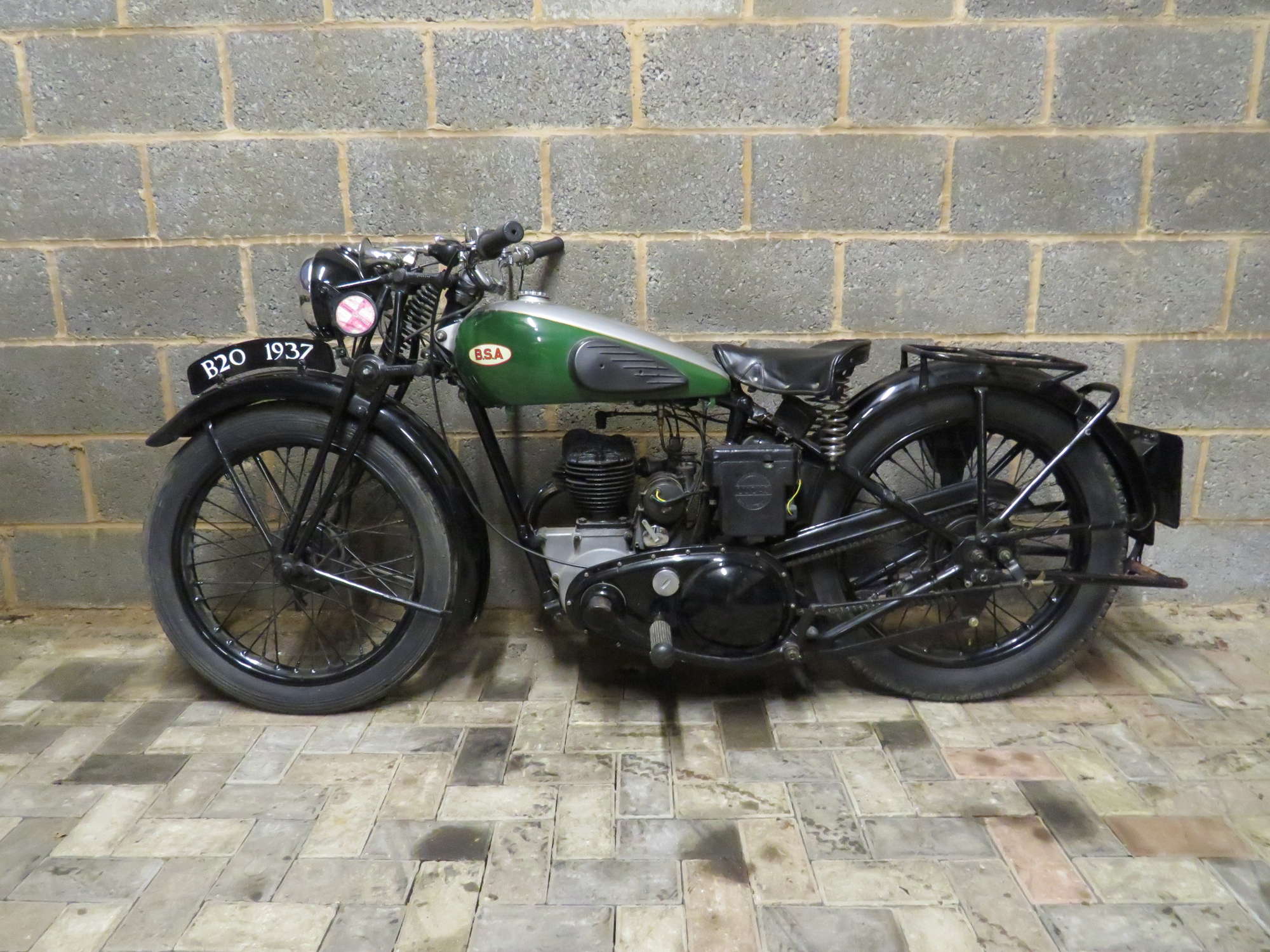 1937 BSA B20 SV 249cc-Sold