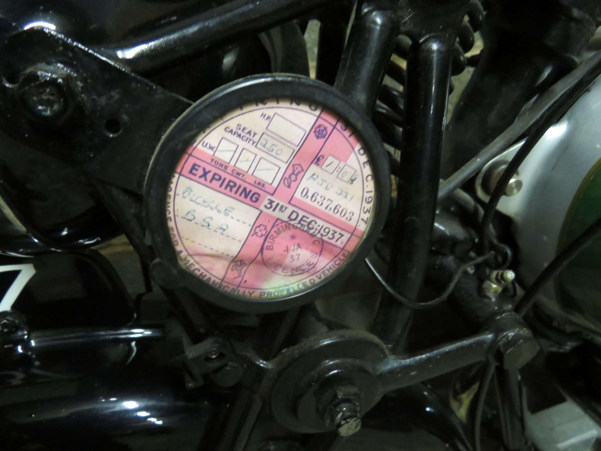 1937 BSA B20 SV 249cc-Sold