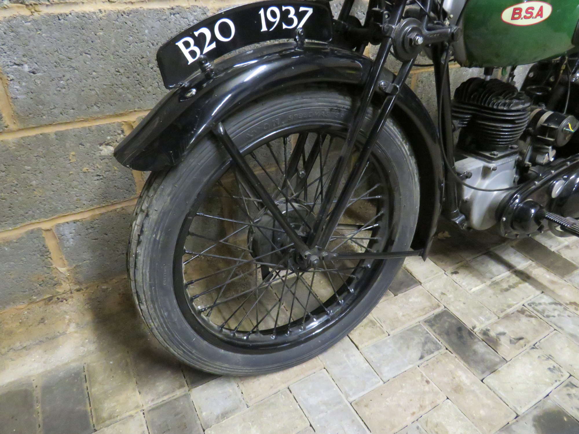 1937 BSA B20 SV 249cc-Sold
