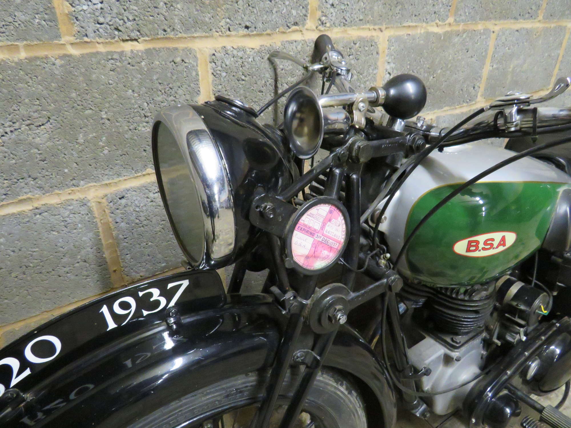 1937 BSA B20 SV 249cc-Sold