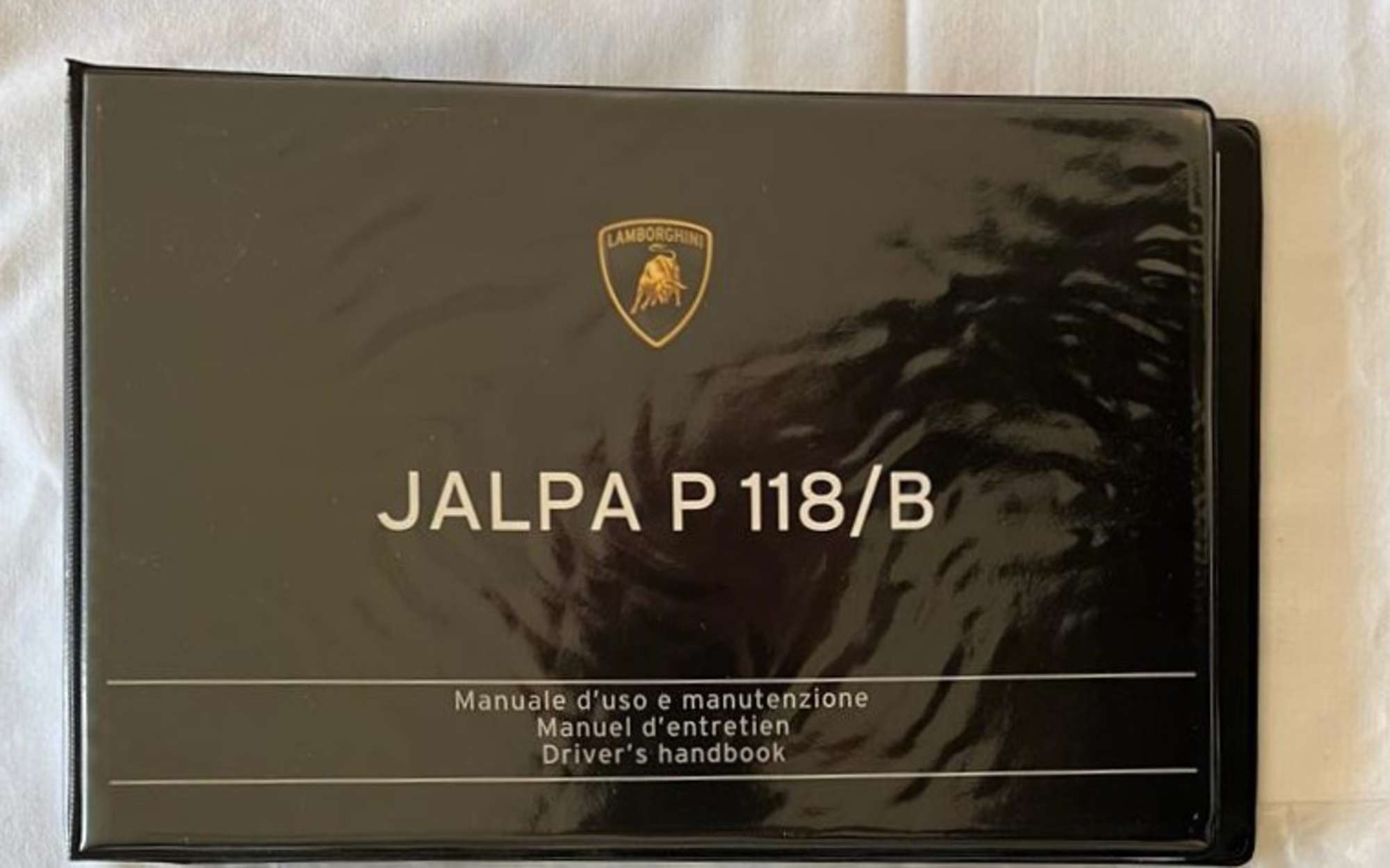 Original Lamborghini Jalpa P 118/B Driver's Handbook