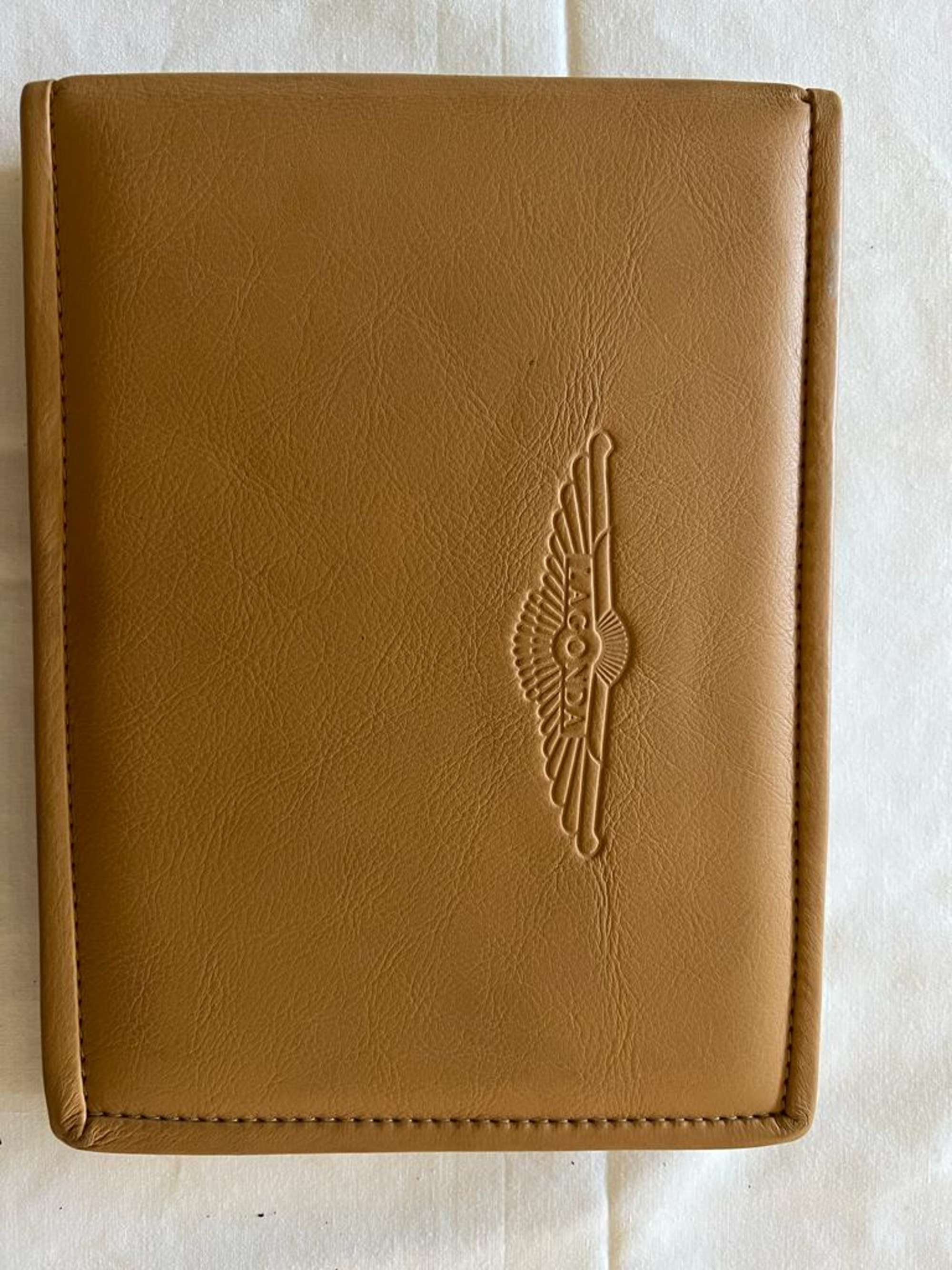 Embossed Lagonda Leather Owner's Handbook Dated 1987